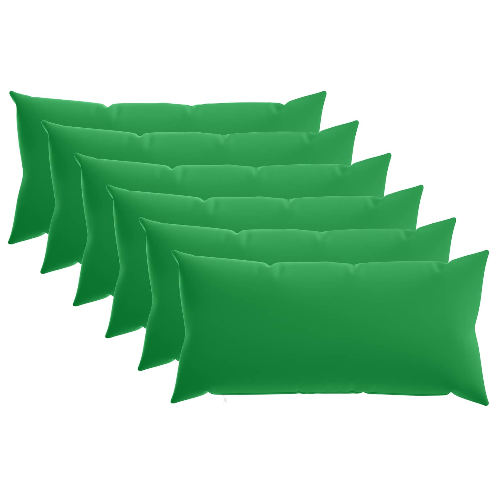 Federa 6 pcs HEERLEN Verde 40 x 70 cm Poliestere