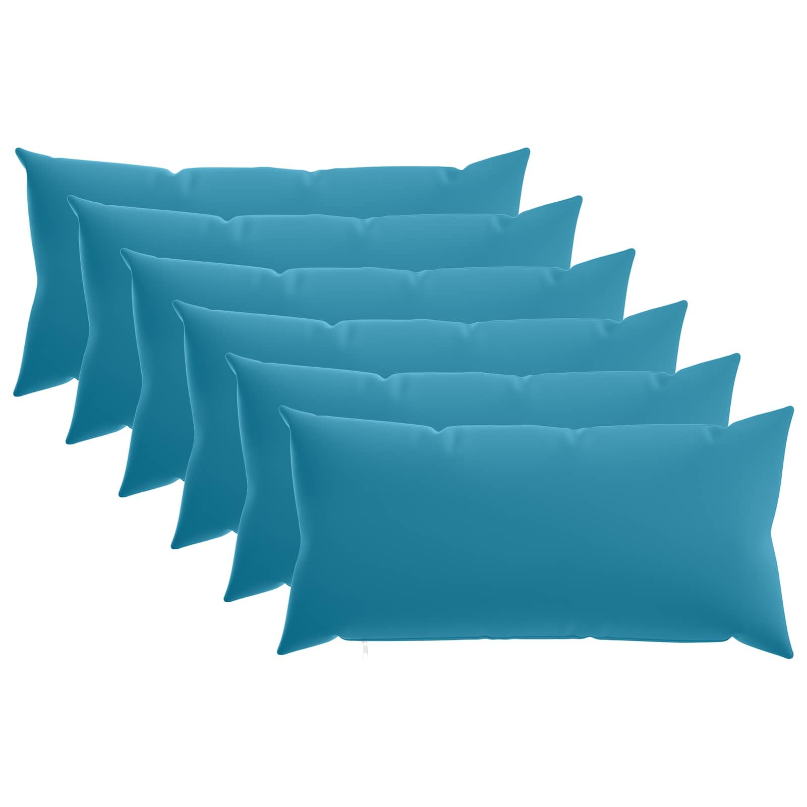 Federa 6 pcs HEERLEN Azzurro 40 x 70 cm Poliestere