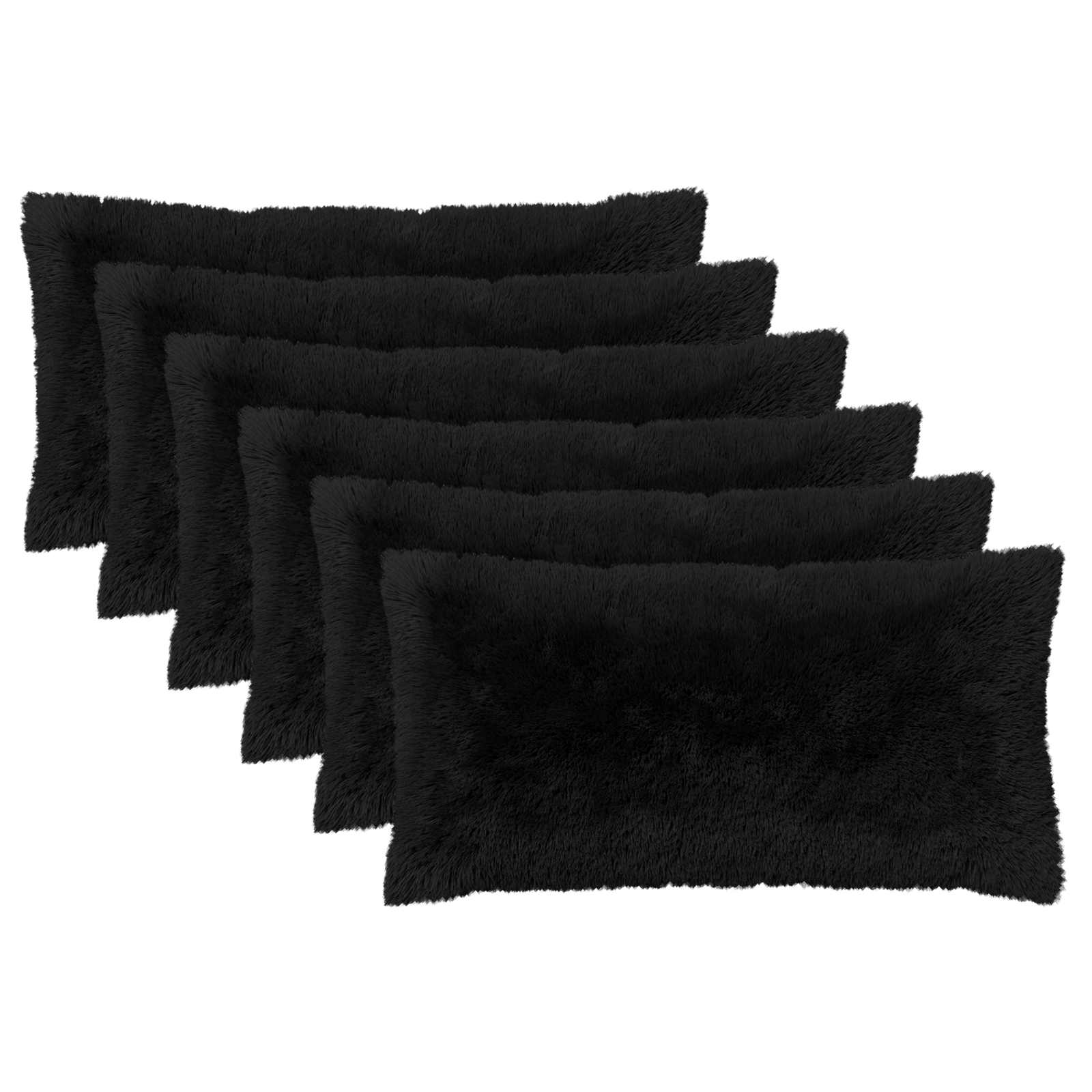 Federa 6 pcs HEERLEN Nero 40 x 70 cm Fleece PV
