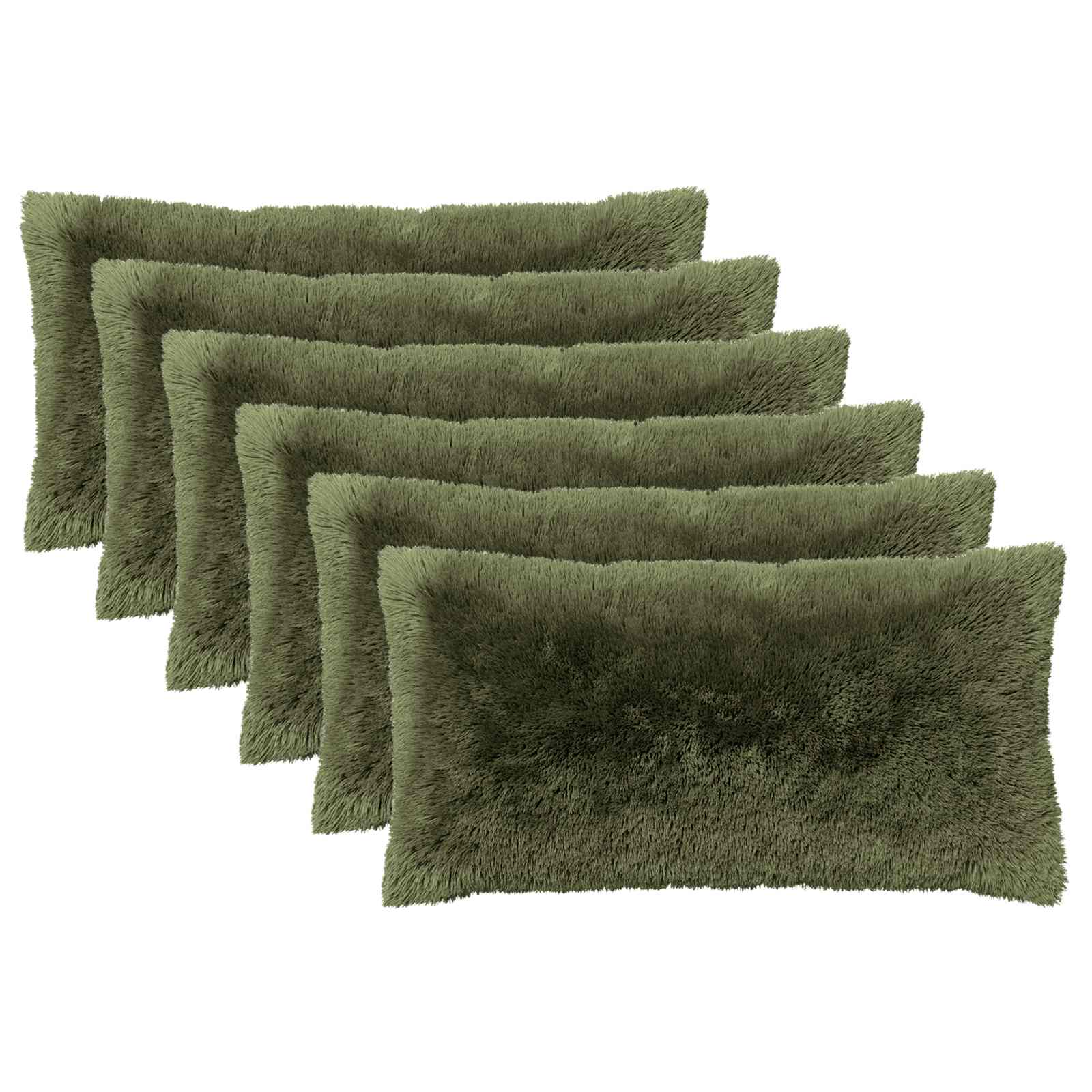 Federa 6 pcs HEERLEN Verde 40 x 70 cm Fleece PV