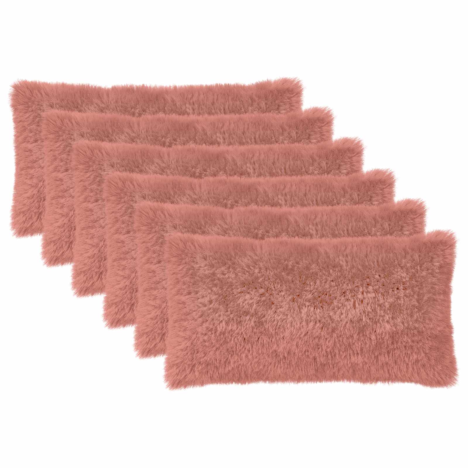 Federa 6 pcs HEERLEN Rosa 40 x 70 cm Fleece PV