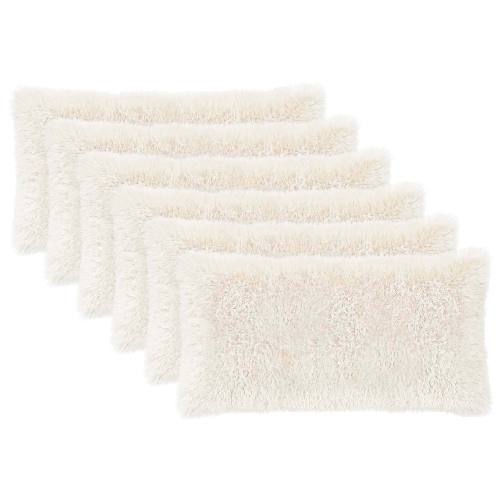 Federa 6 pcs HEERLEN Bianco 40 x 70 cm Fleece PV