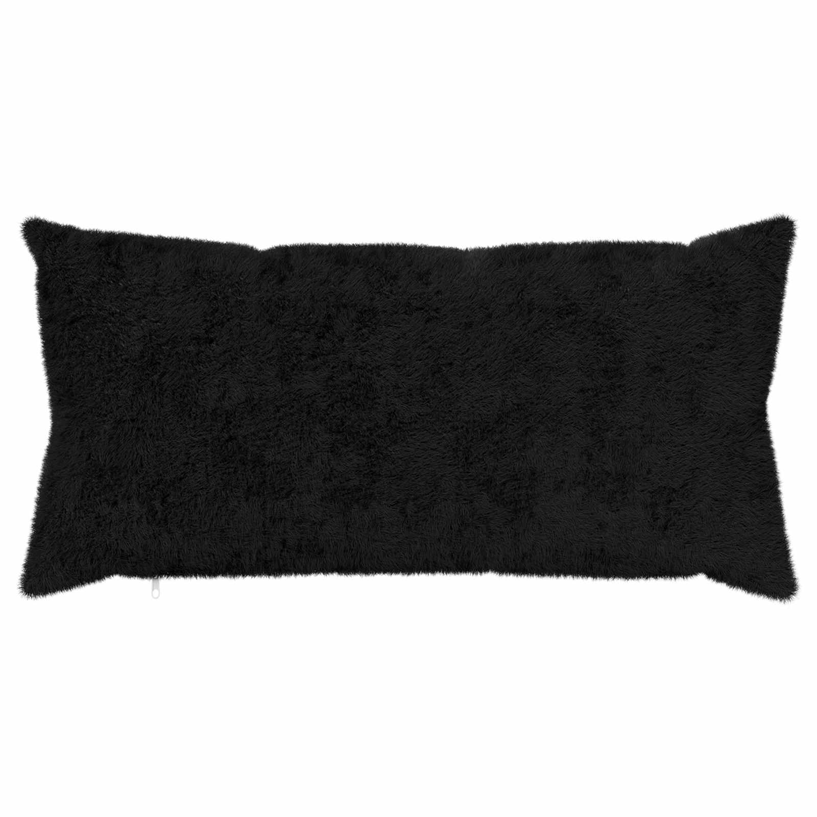Federa 2 pz HEERLEN Nero 40 x 70 cm Pelliccia di Coniglio Finta