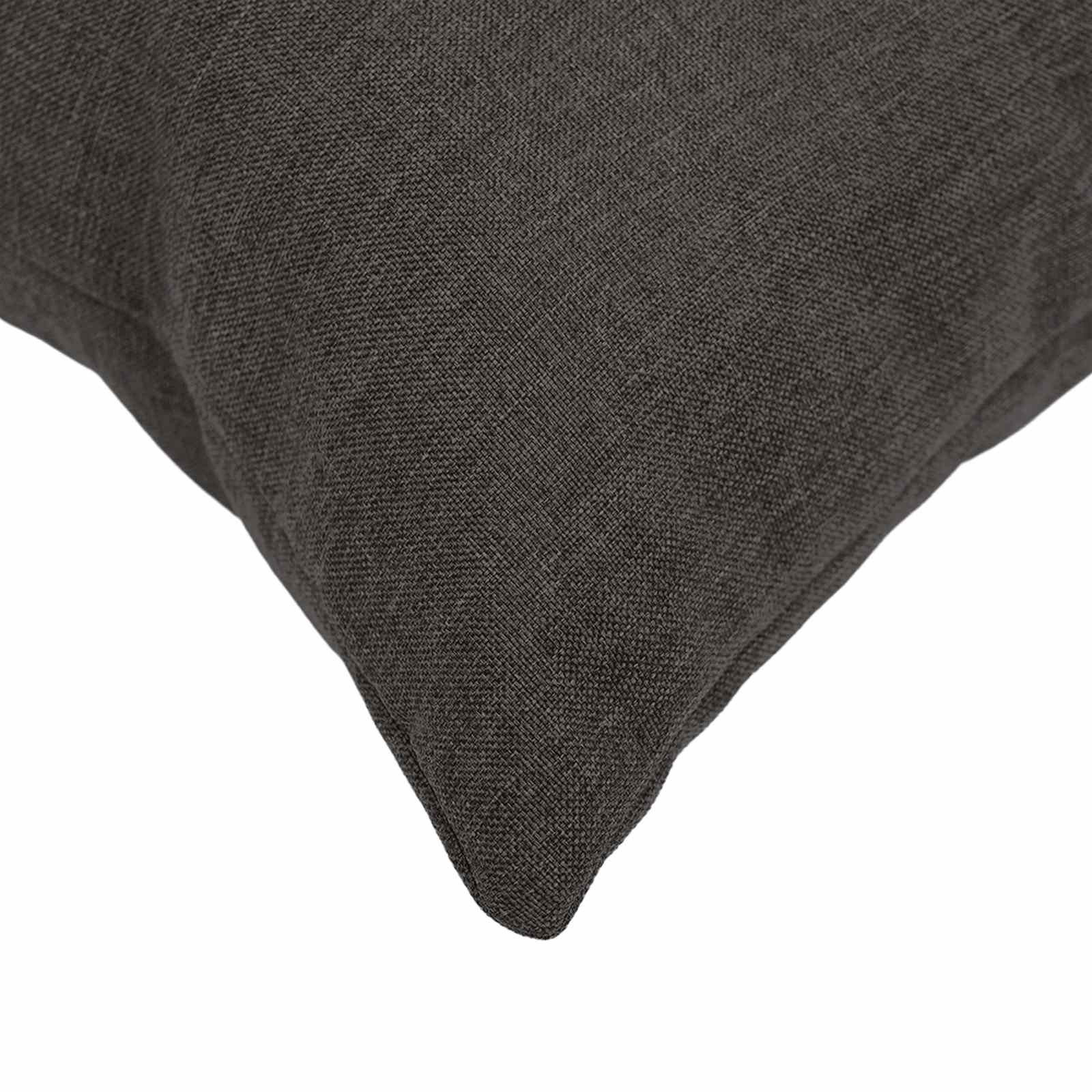 Federa 6 pz HEERLEN Grigio Scuro 40 x 80 cm Tessuto