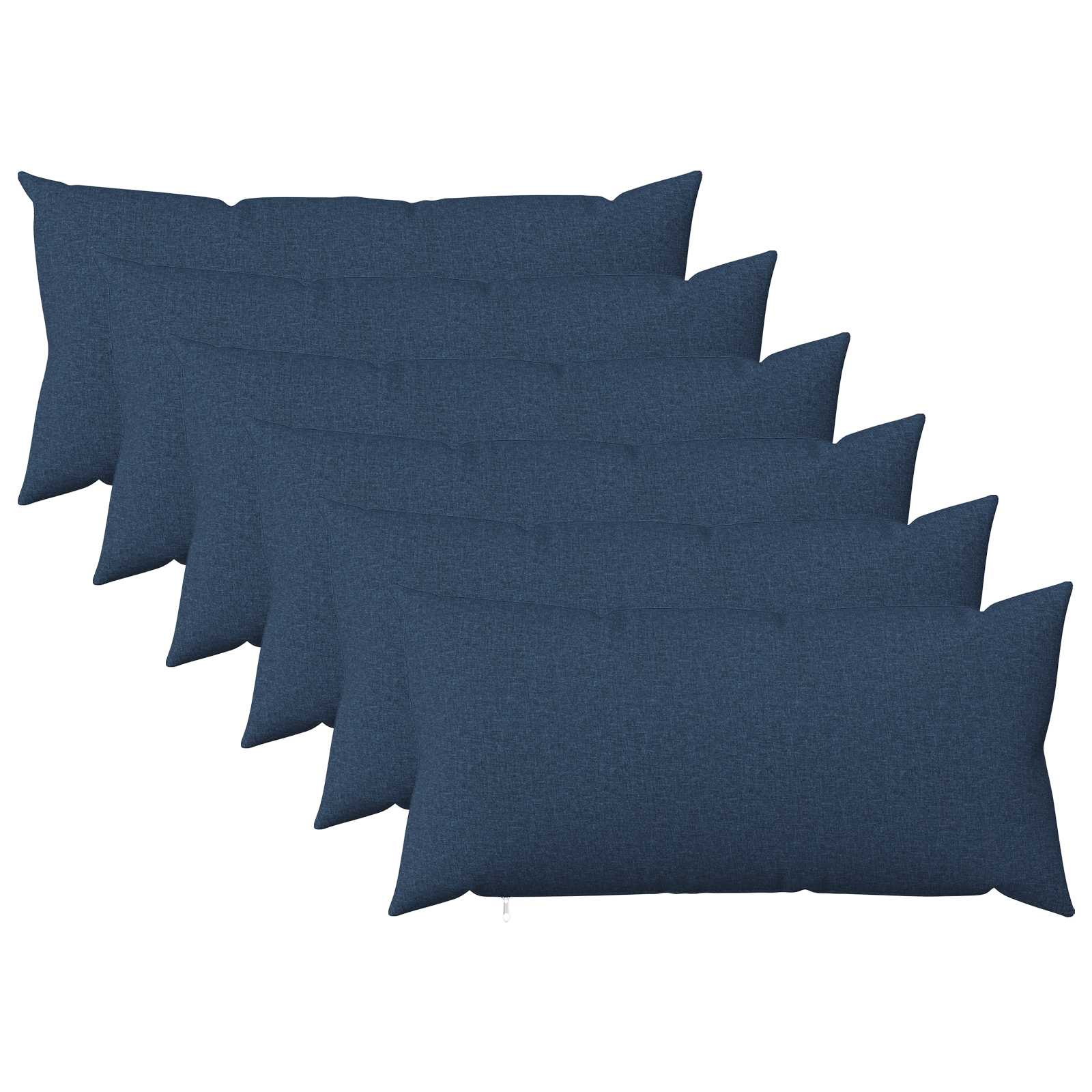 Federa 6 pz HEERLEN Blu 40 x 80 cm Tessuto