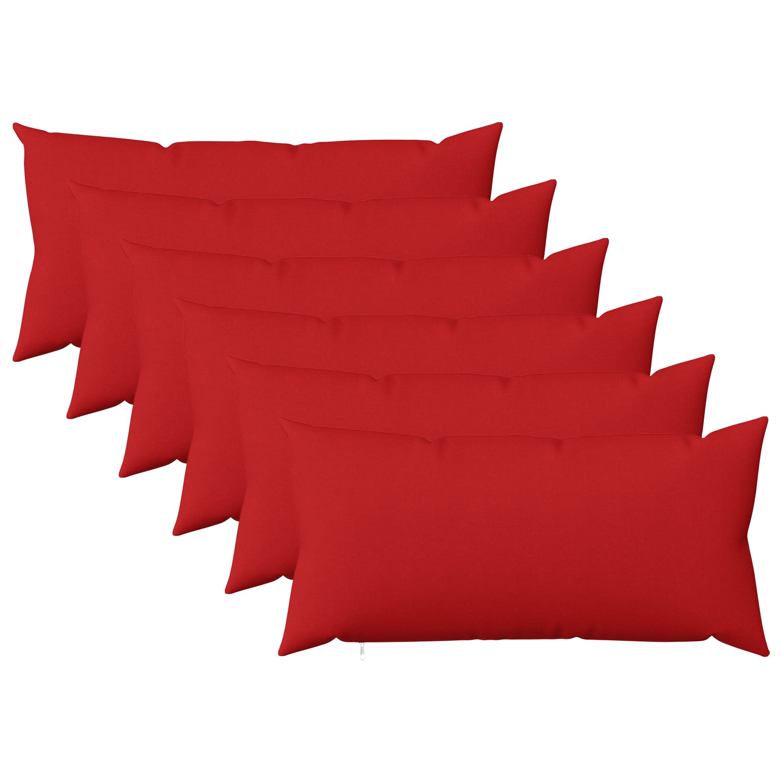 Federa 6 pz HEERLEN Rosso 40 x 80 cm Tessuto