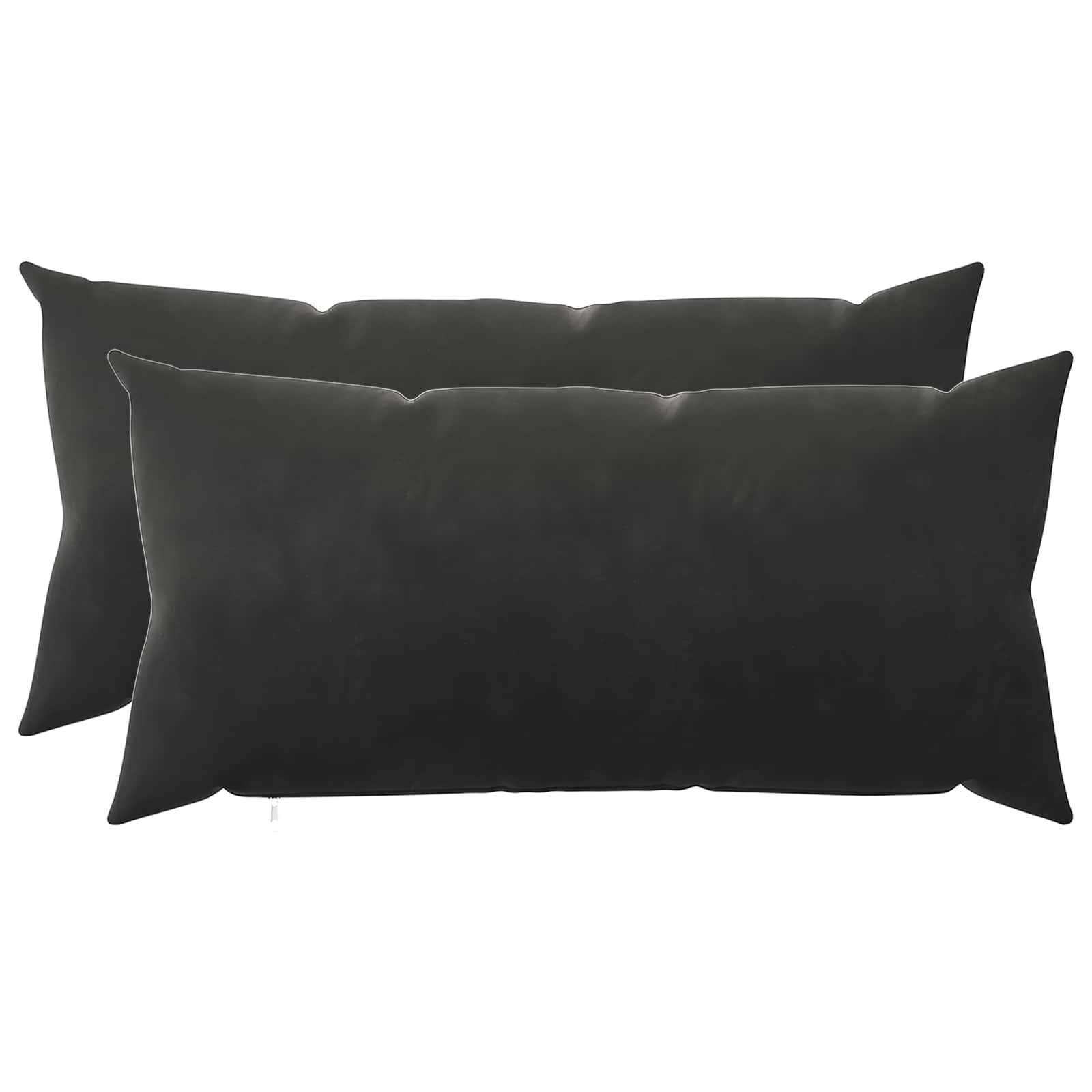 Federa 2 pcs HEERLEN Nero 40 x 80 cm Velluto