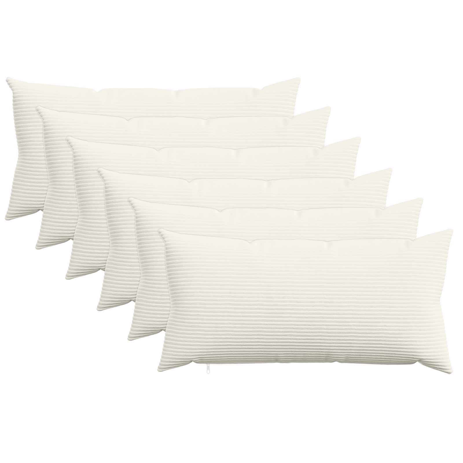 Federa 6 pcs HEERLEN Crema 40 x 80 cm corduroy