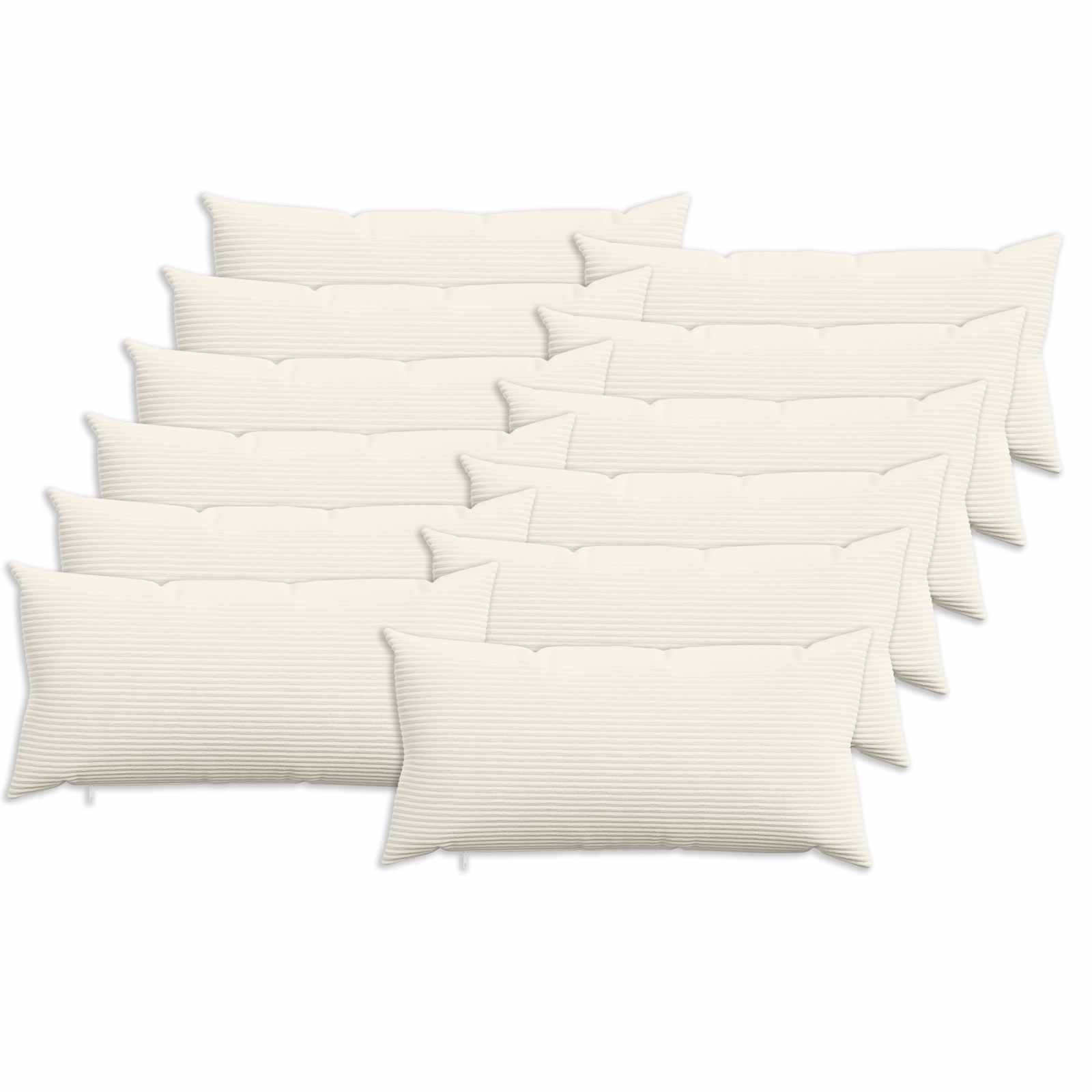 Federa 12 pcs HEERLEN Crema 40 x 80 cm corduroy