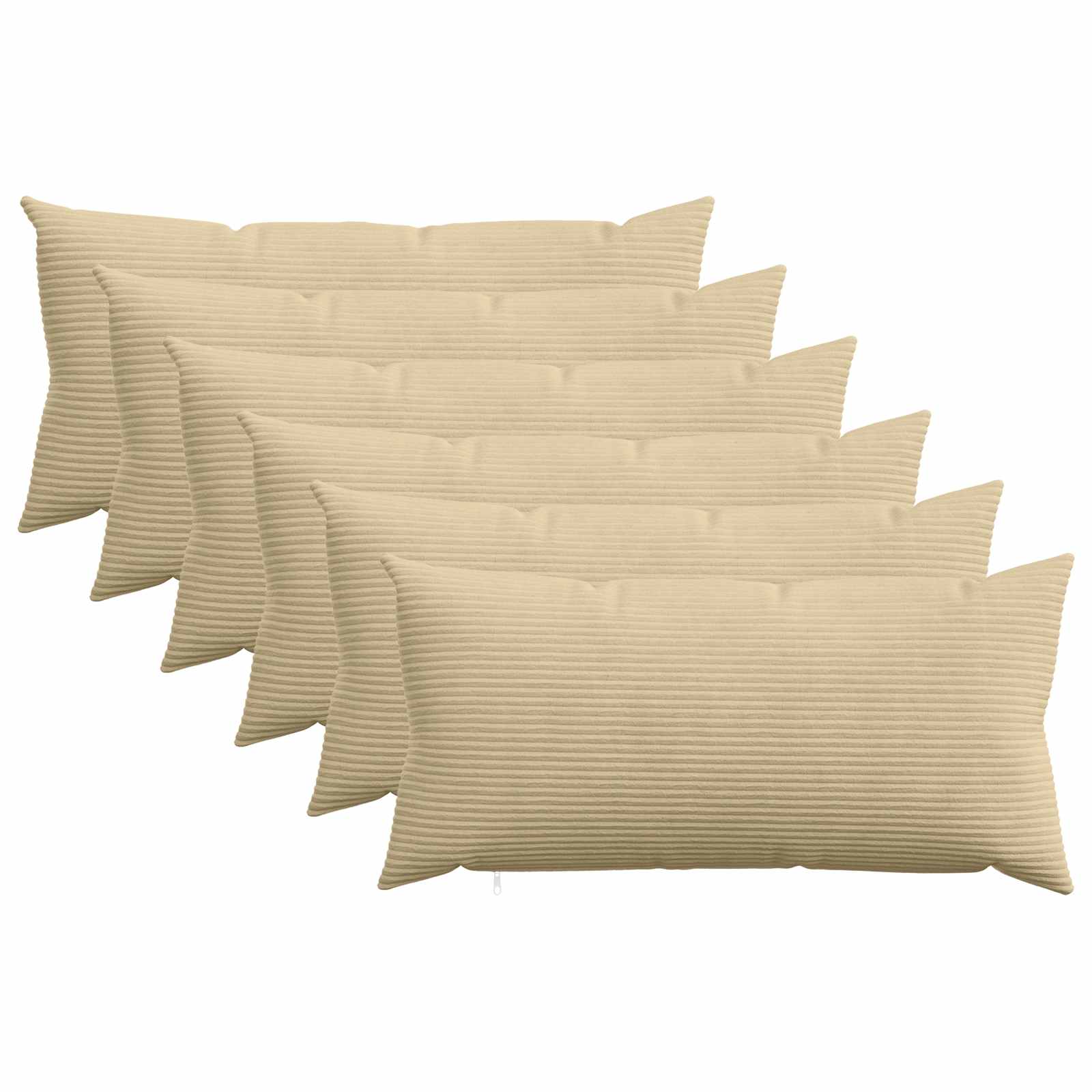 Federa 6 pz HEERLEN Grigio Verde 40 x 80 cm corduroy