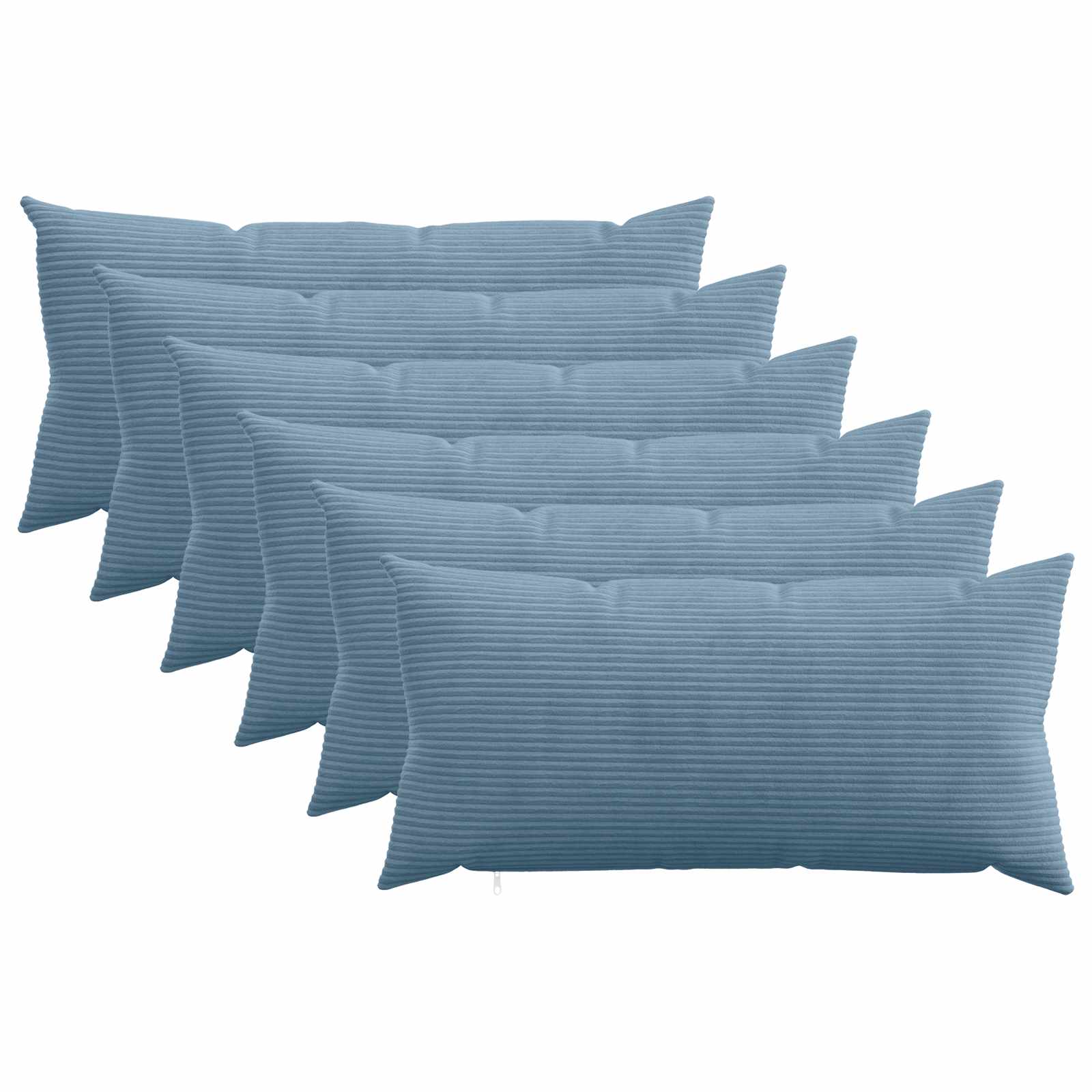 Federa 6 pcs HEERLEN Blu 40 x 80 cm corduroy