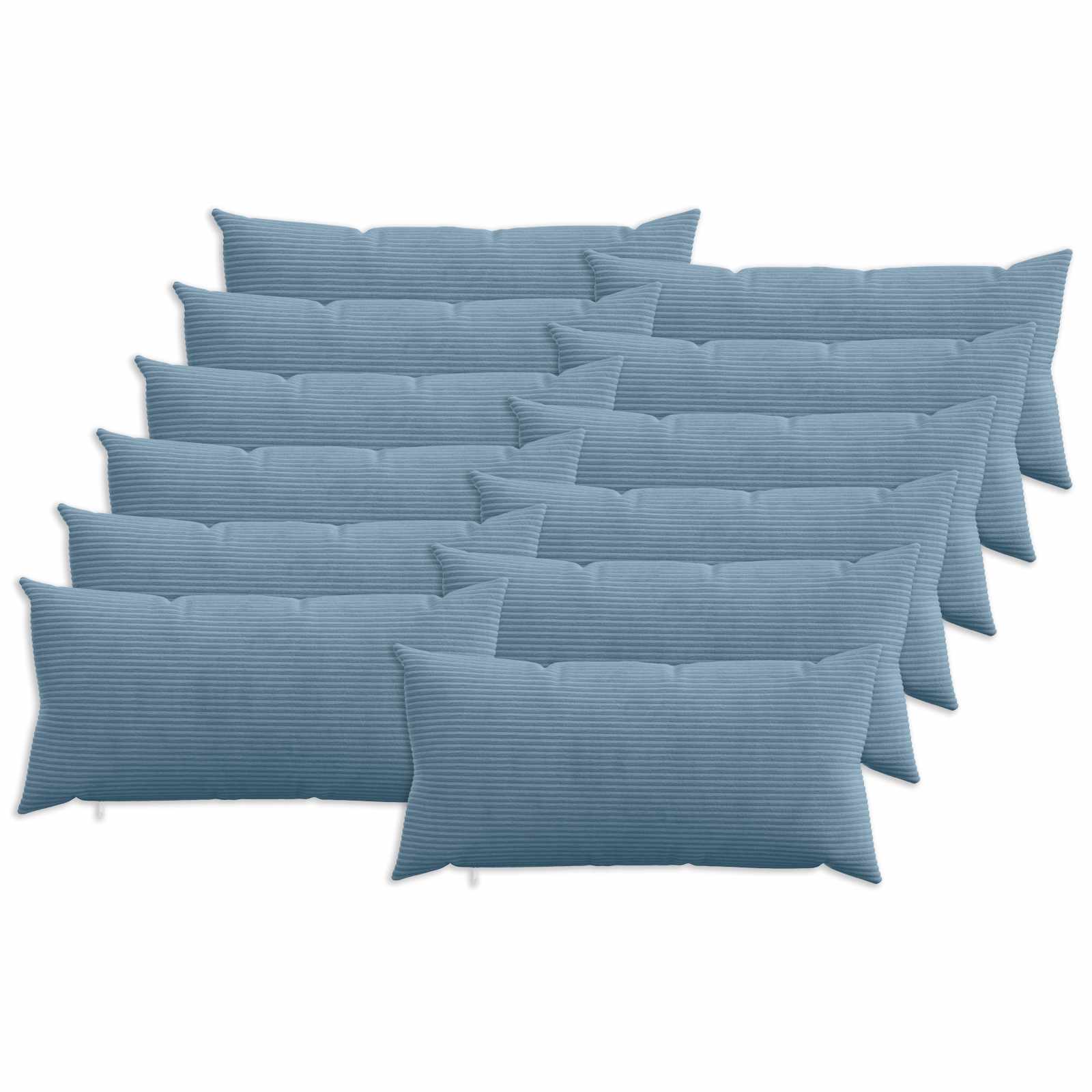 Federa 12 pcs HEERLEN Blu 40 x 80 cm corduroy