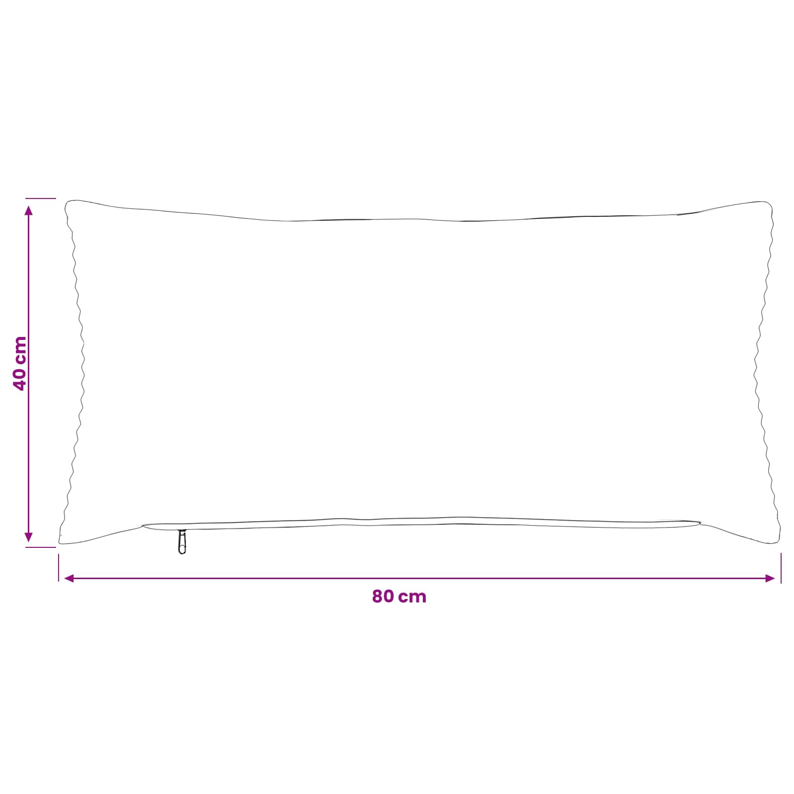 Federa 2 pcs HEERLEN Antracite 40 x 80 cm corduroy