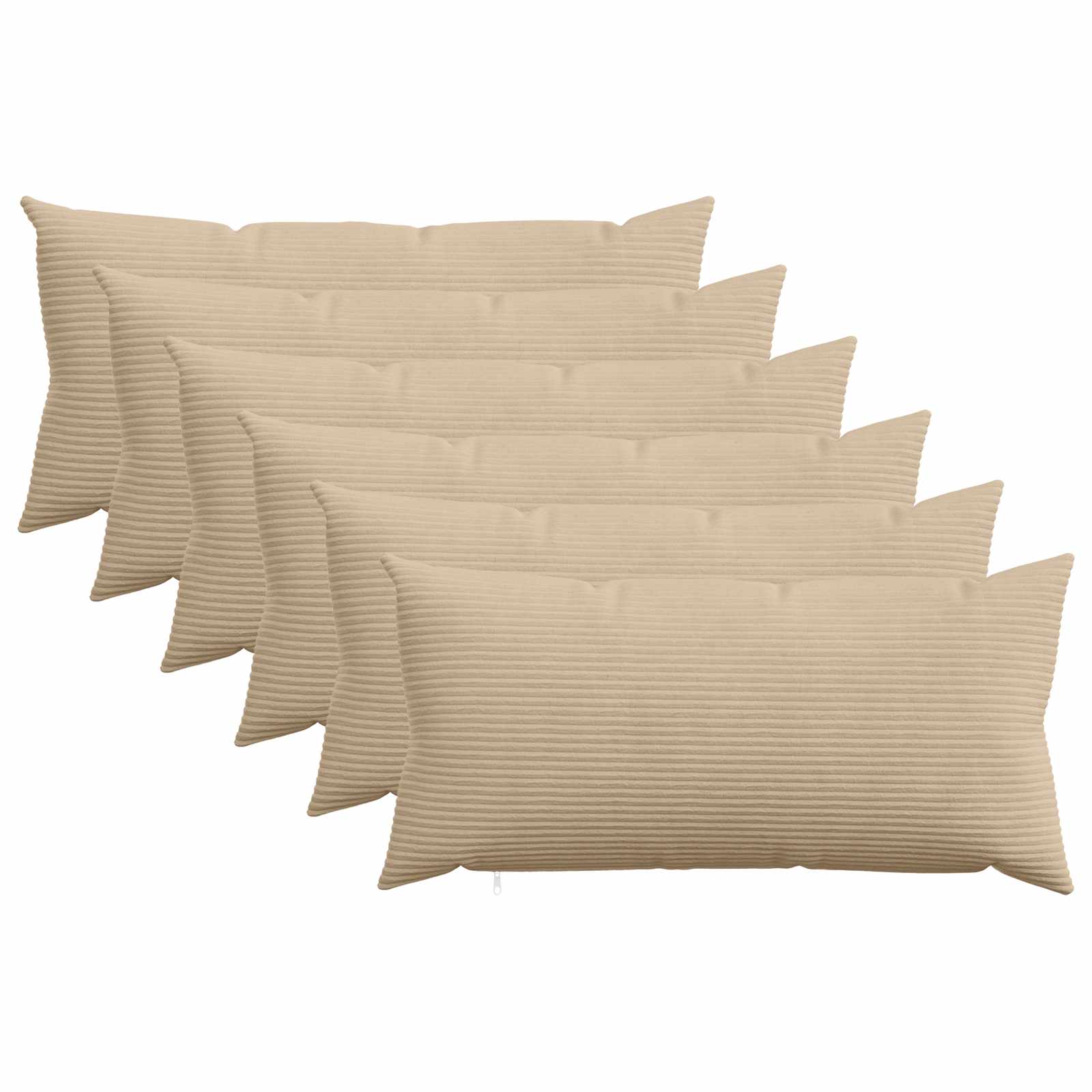 Federa 6 pcs HEERLEN Tortora 40 x 80 cm corduroy