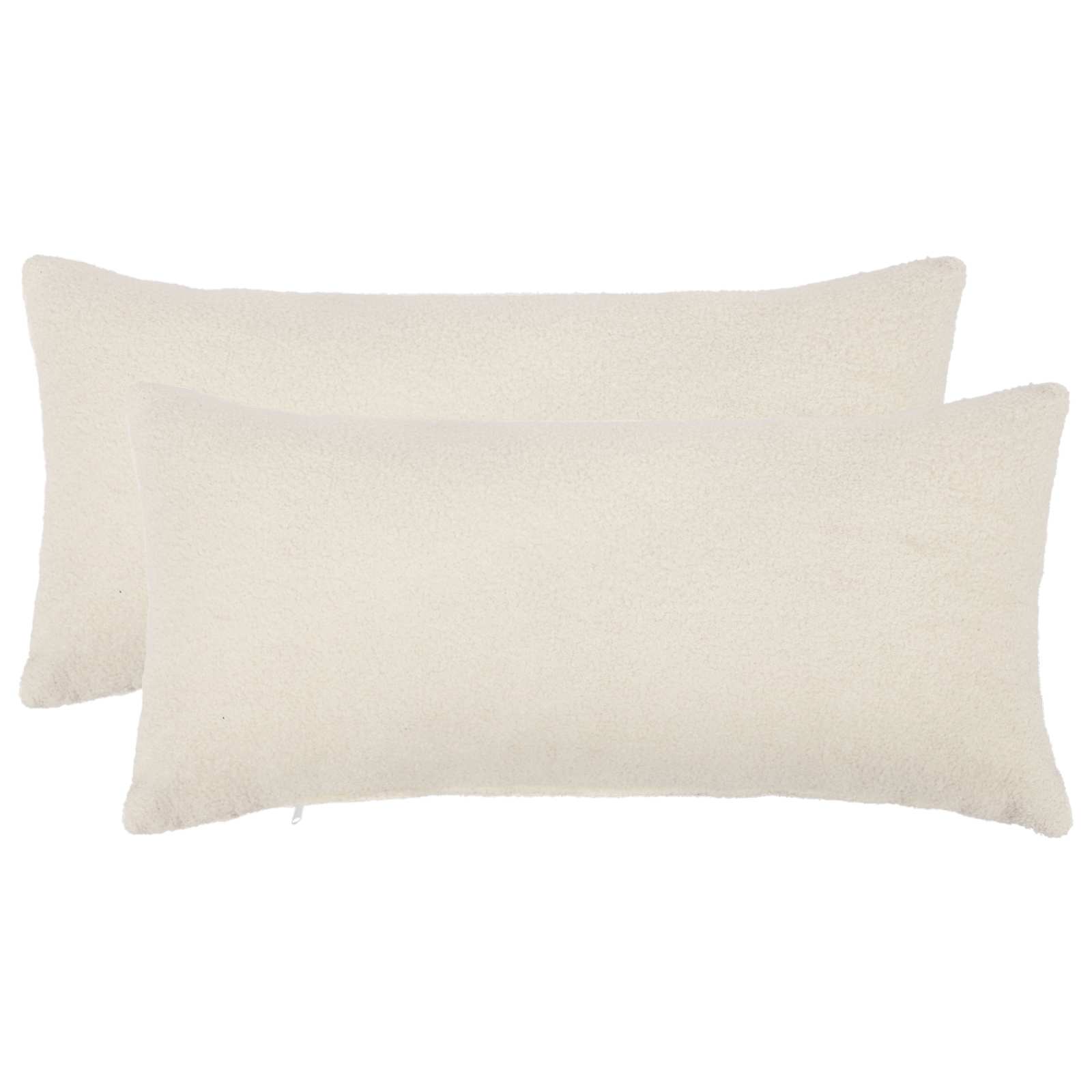 Federa 2 pcs HEERLEN Crema 40 x 80 cm Bouclé