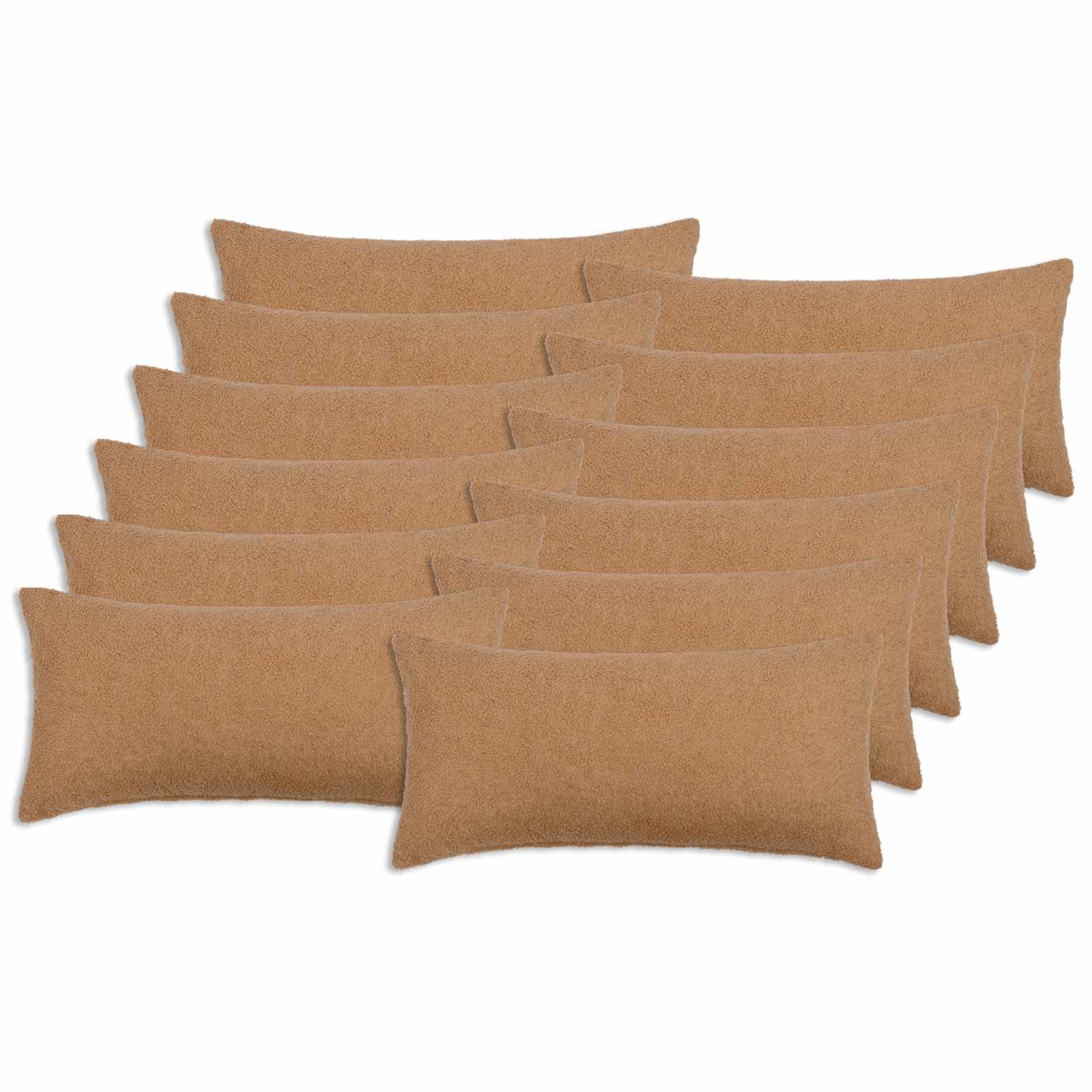 Federa 12 pcs HEERLEN Beige 40 x 80 cm Bouclé