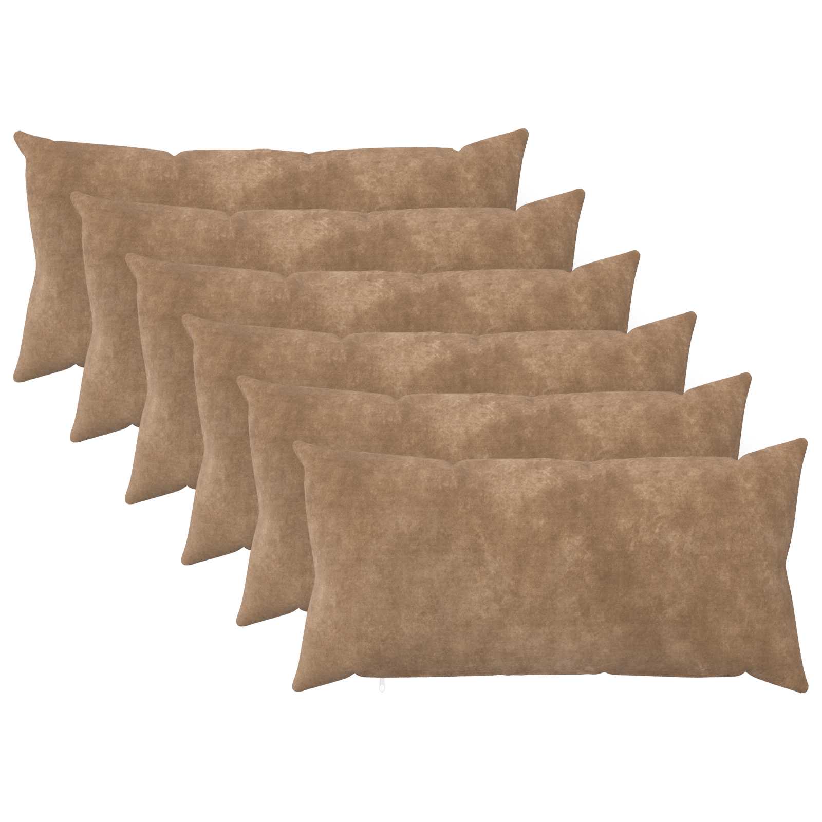 Federa 6 pcs HEERLEN Tortora 40 x 80 cm Fleece in microfibra