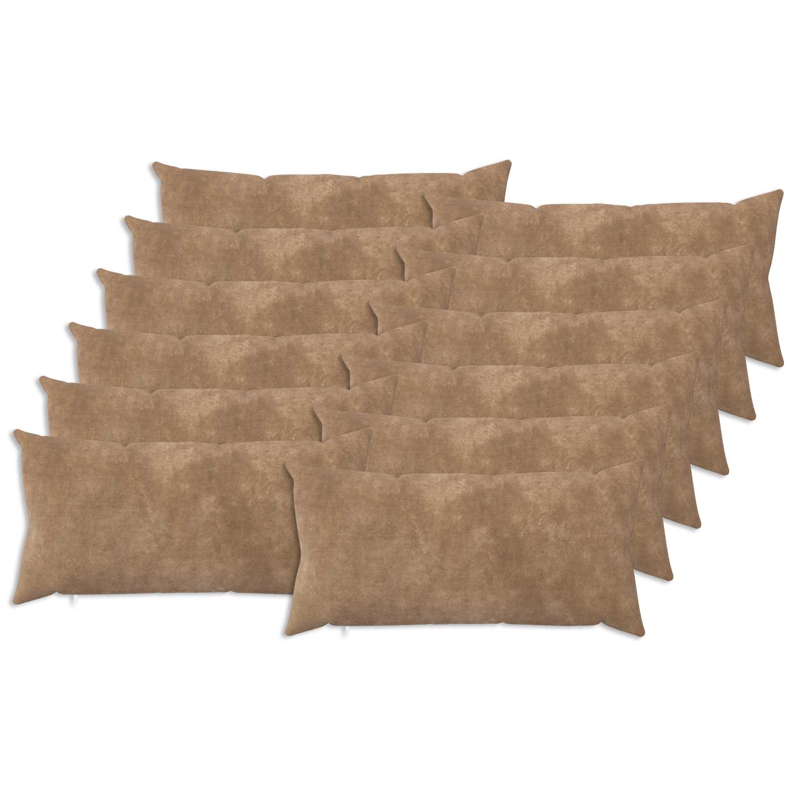 Federa 12 pcs HEERLEN Tortora 40 x 80 cm Fleece in microfibra