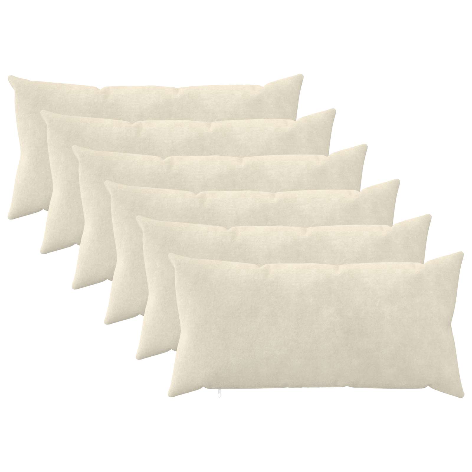 Federa 6 pcs HEERLEN Crema 40 x 80 cm Fleece in microfibra