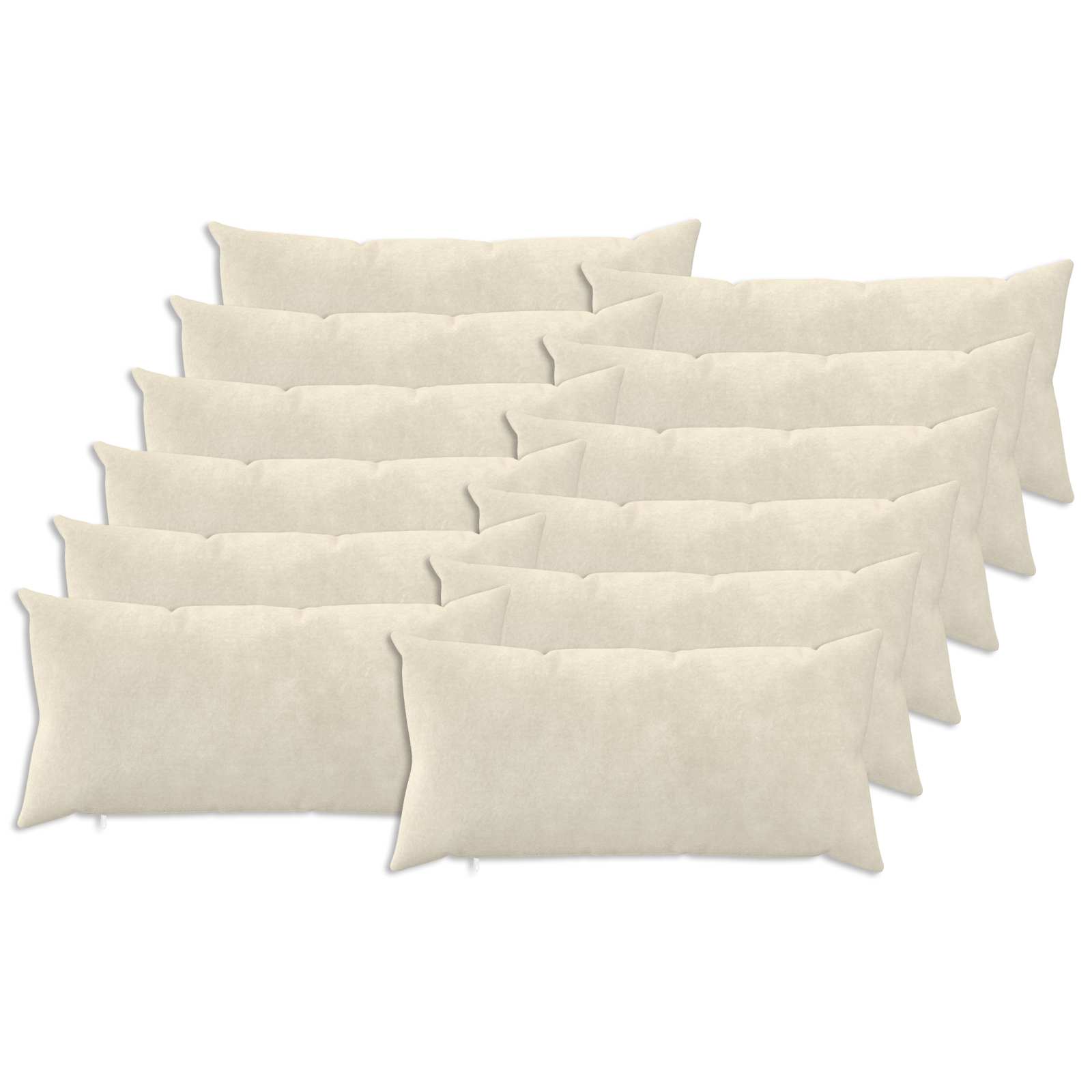 Federa 12 pcs HEERLEN Crema 40 x 80 cm Fleece in microfibra