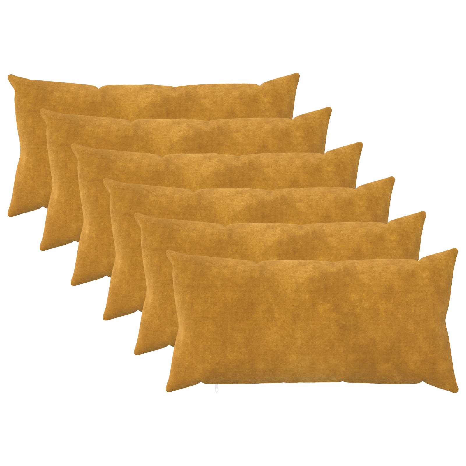Federa 6 pcs HEERLEN Giallo 40 x 80 cm Fleece in microfibra