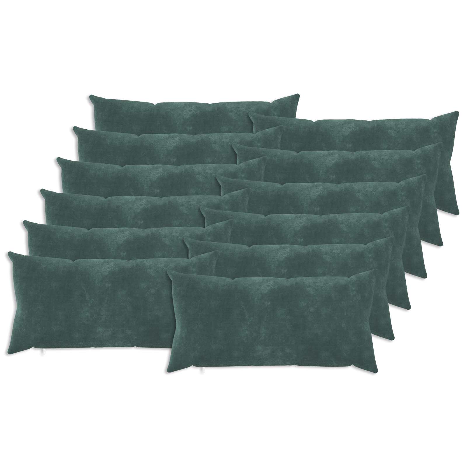 Federa 12 pcs HEERLEN Blu mare 40 x 80 cm Fleece in microfibra