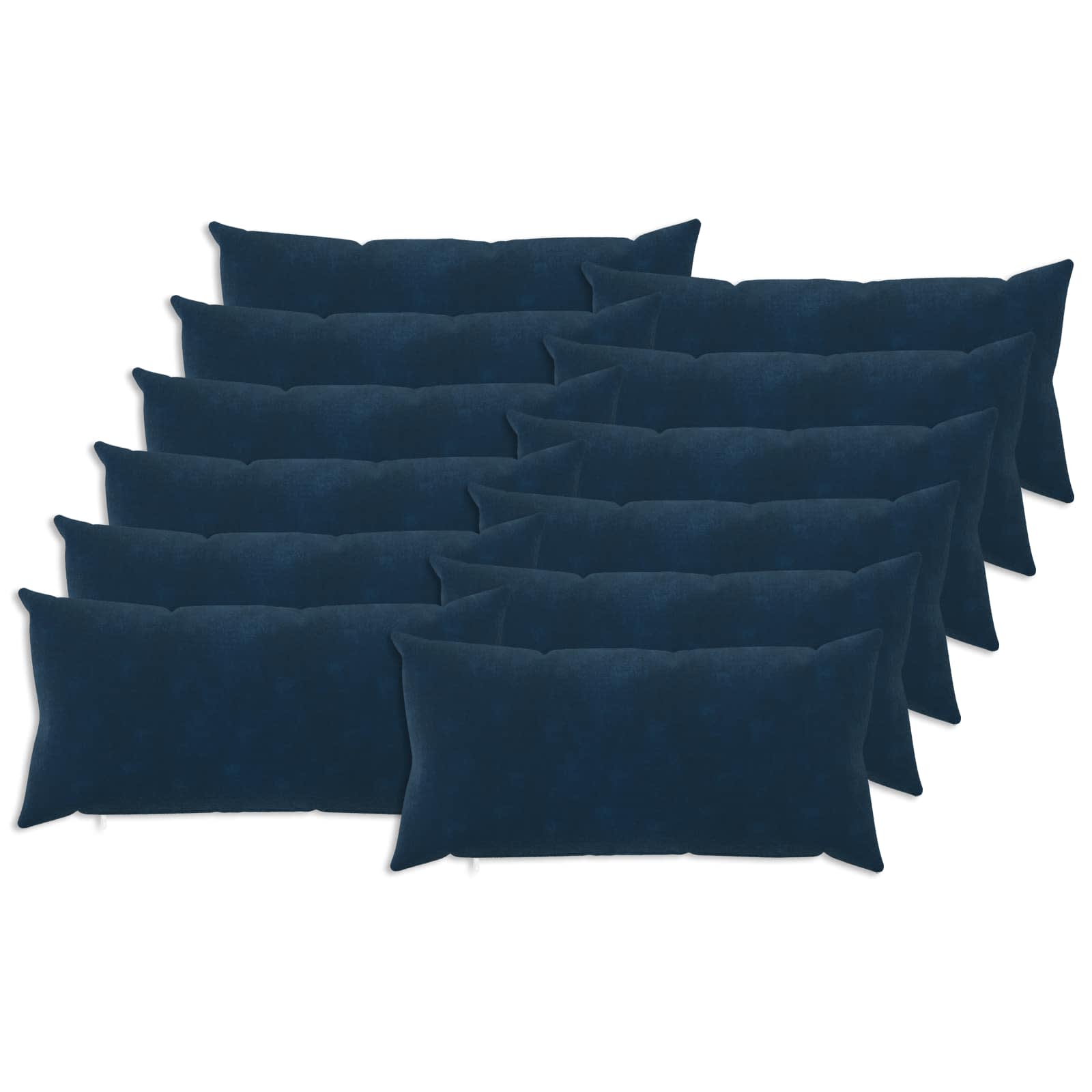 Federa 12 pcs HEERLEN Blu 40 x 80 cm Fleece in microfibra