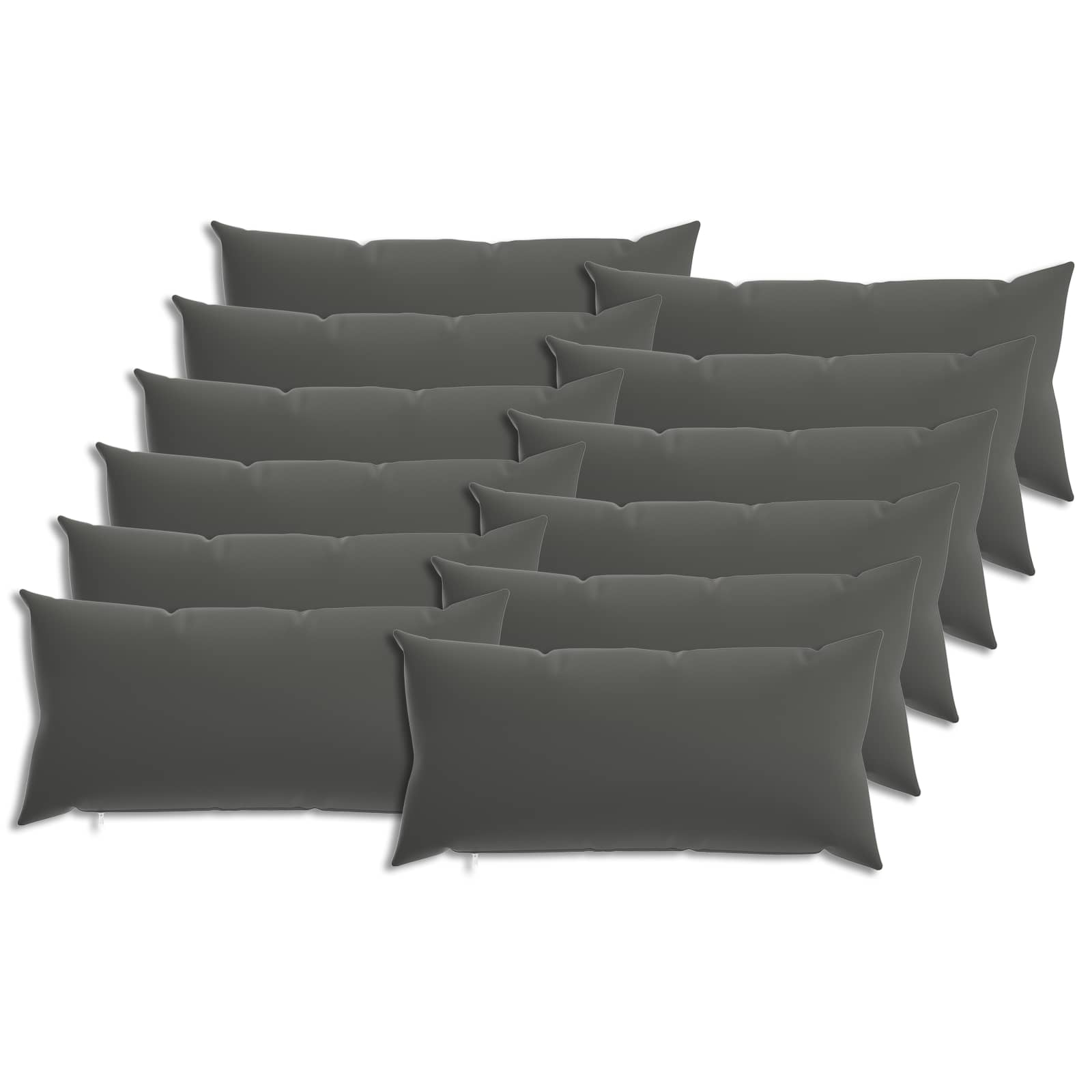 Federa 12 pcs HEERLEN Antracite 40 x 80 cm Poliestere