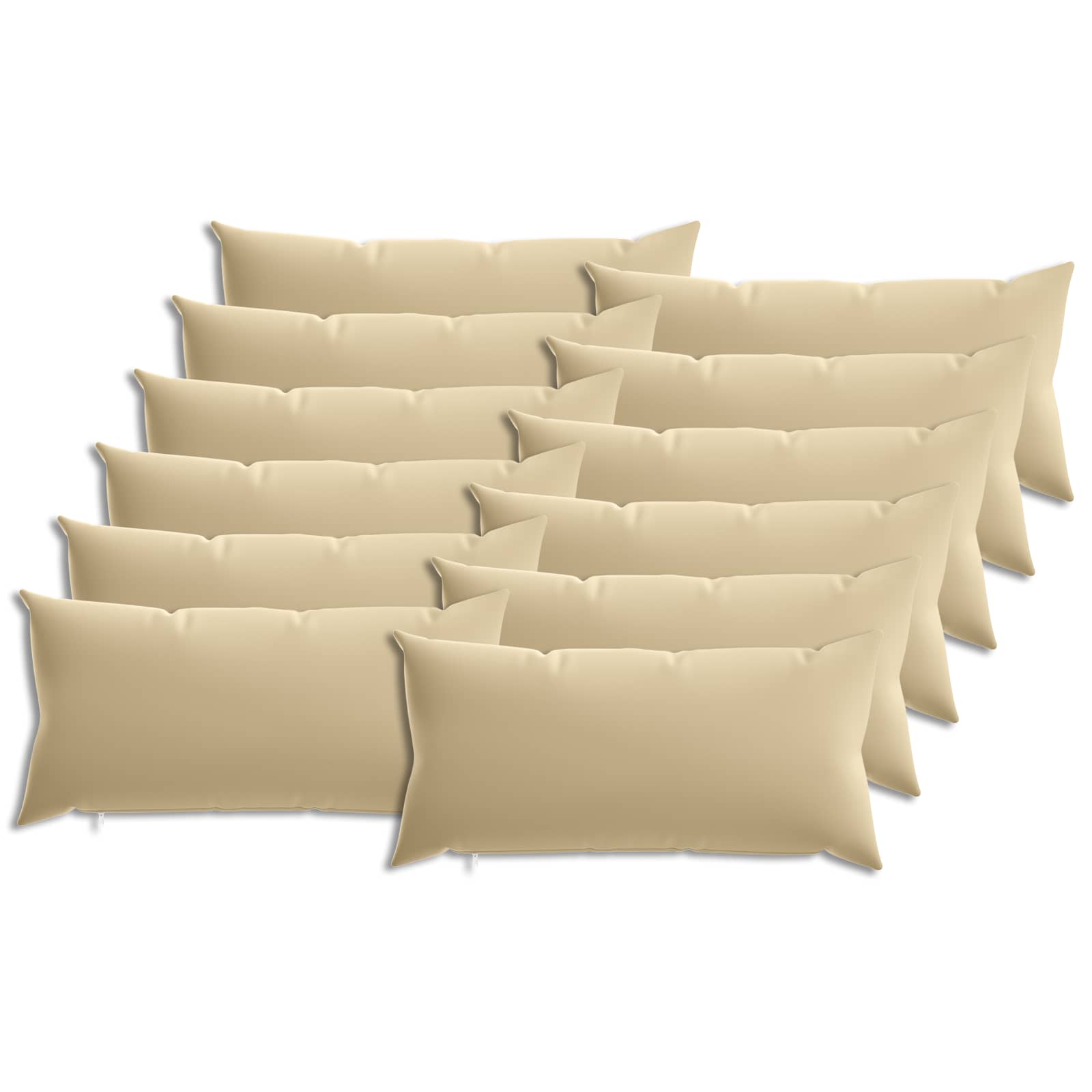 Federa 12 pcs HEERLEN Beige 40 x 80 cm Poliestere
