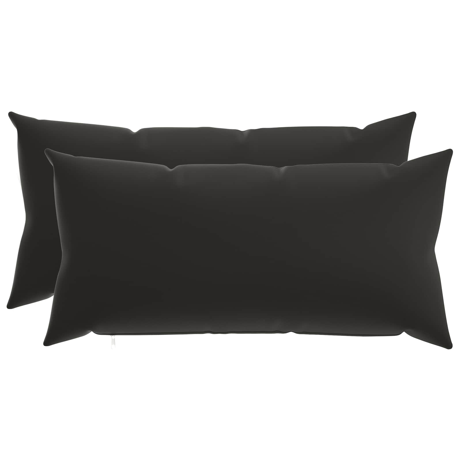 Federa 2 pcs HEERLEN Nero 40 x 80 cm Poliestere