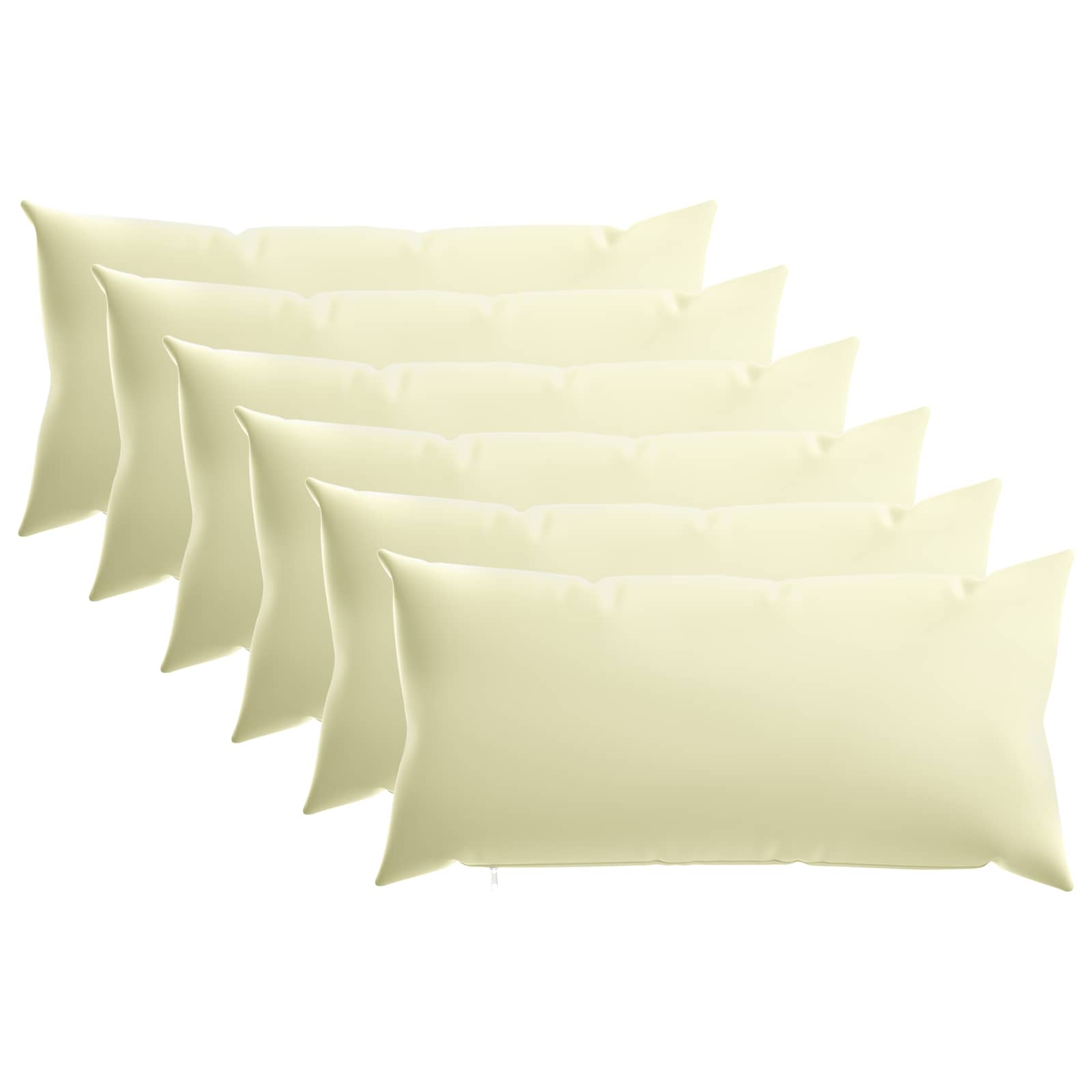 Federa 6 pcs HEERLEN Crema 40 x 80 cm Poliestere