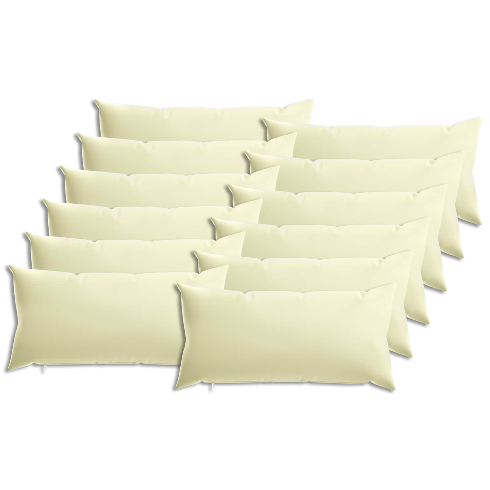 Federa 12 pcs HEERLEN Crema 40 x 80 cm Poliestere