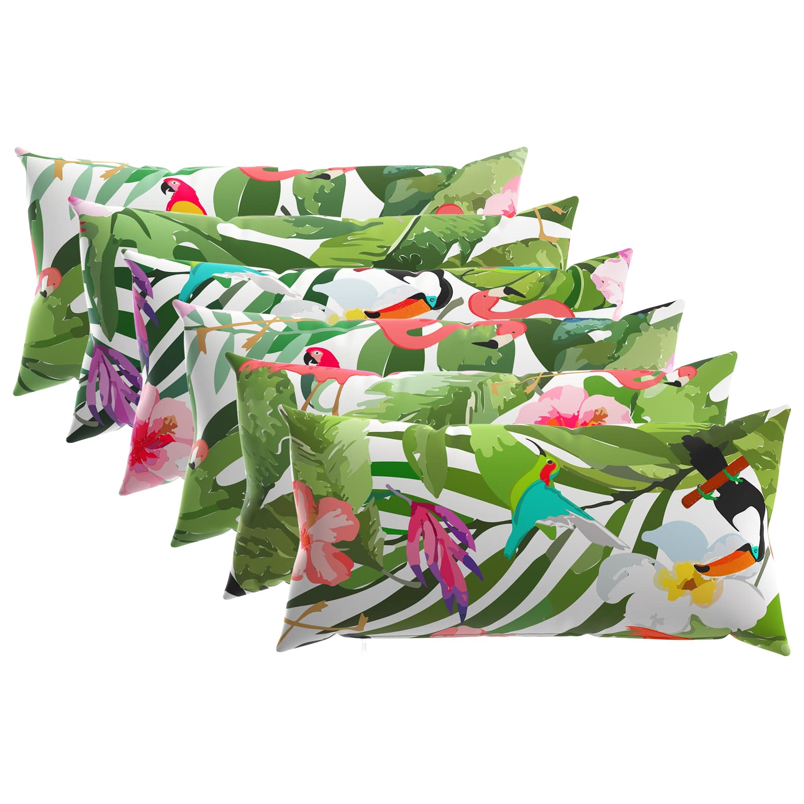 Federa 6 pcs HEERLEN Multicolore 40 x 80 cm Poliestere