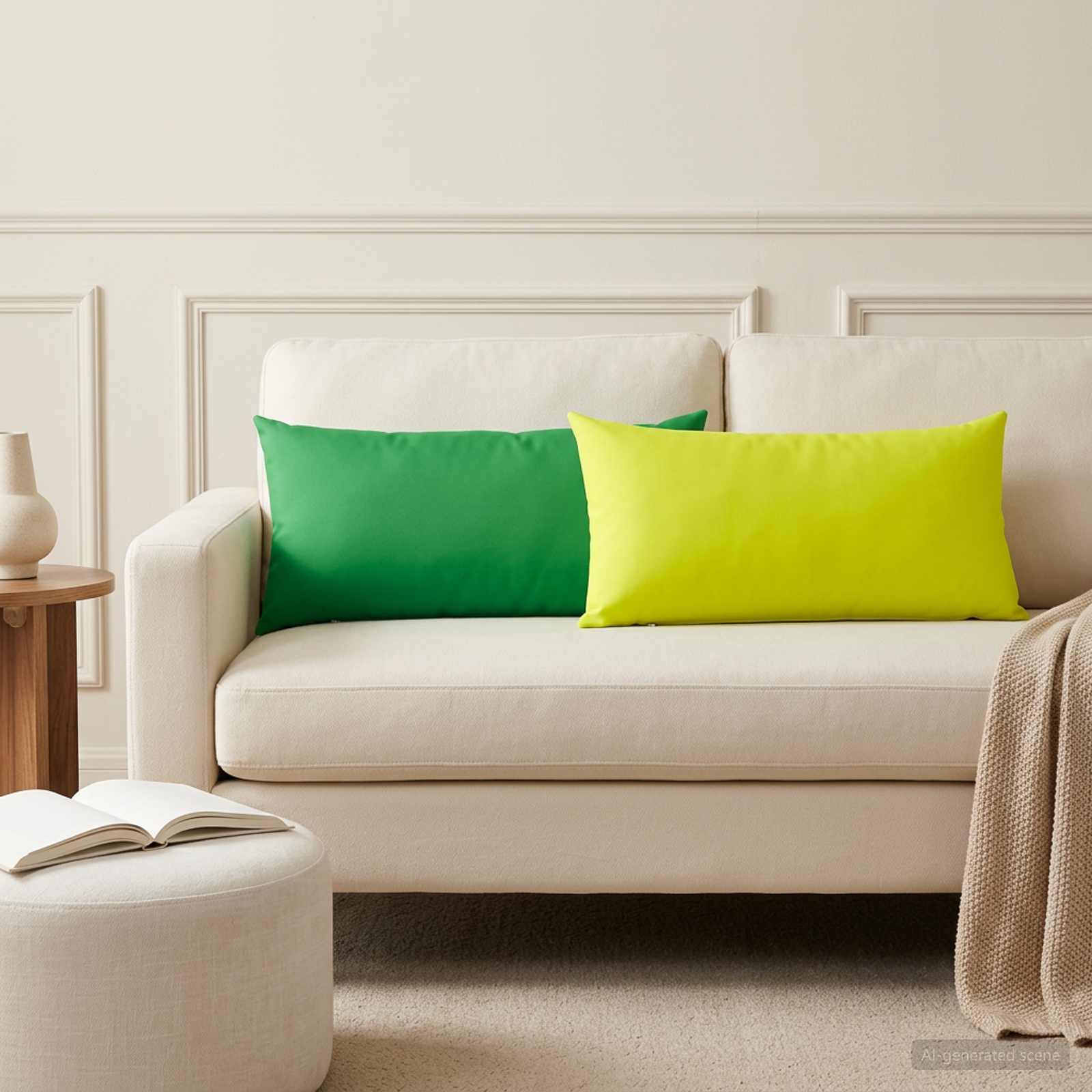Federa 2 pcs HEERLEN Verde 40 x 80 cm Poliestere