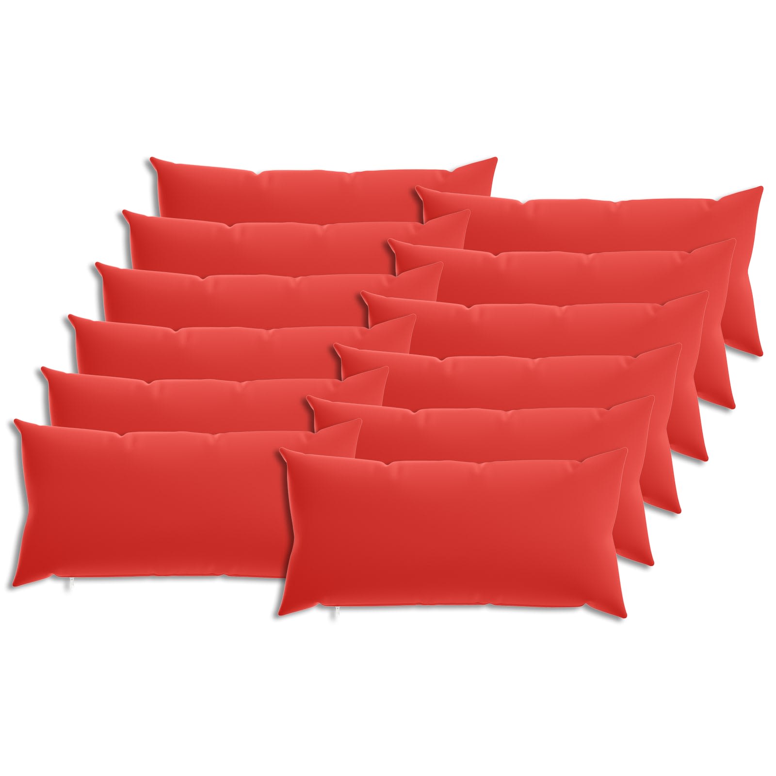 Federa 12 pcs HEERLEN Rosso 40 x 80 cm Poliestere