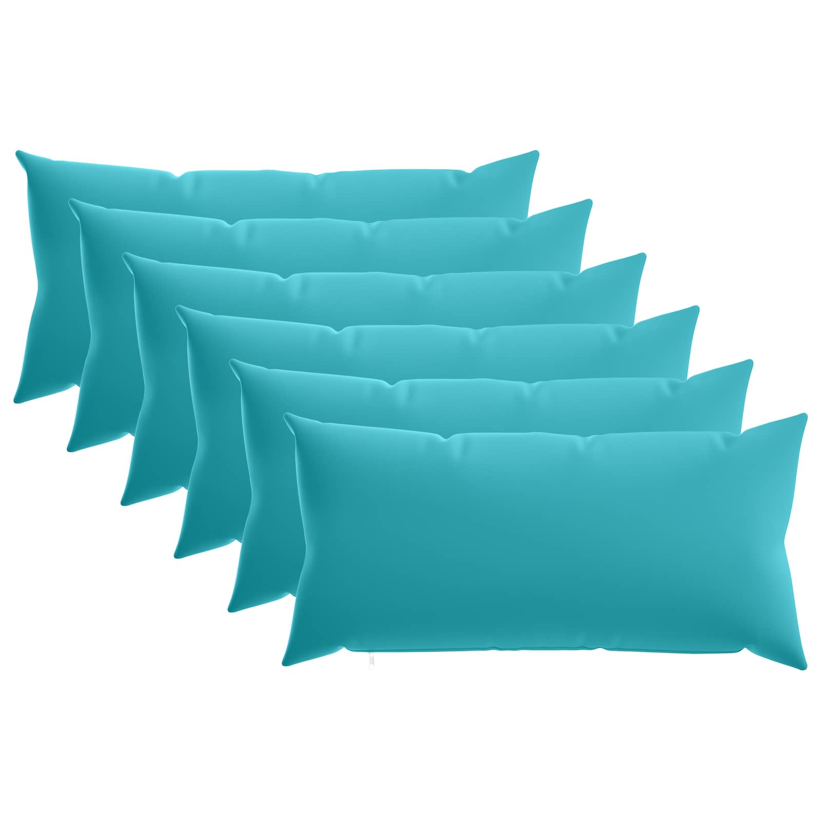 Federa 6 pcs HEERLEN Turchese 40 x 80 cm Poliestere