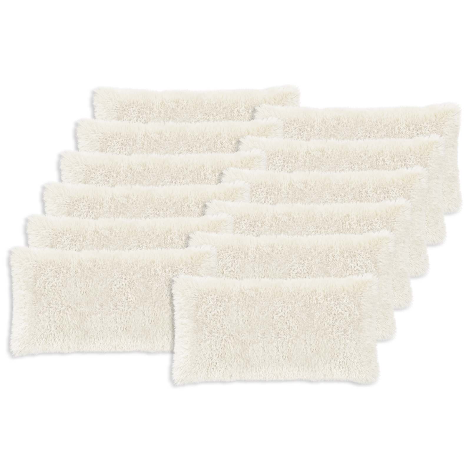 Federa 12 pcs HEERLEN Bianco 40 x 80 cm Fleece PV