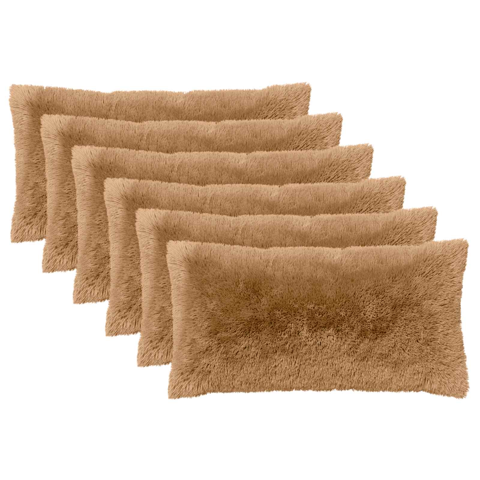 Federa 6 pcs HEERLEN Tortora 40 x 80 cm Fleece PV