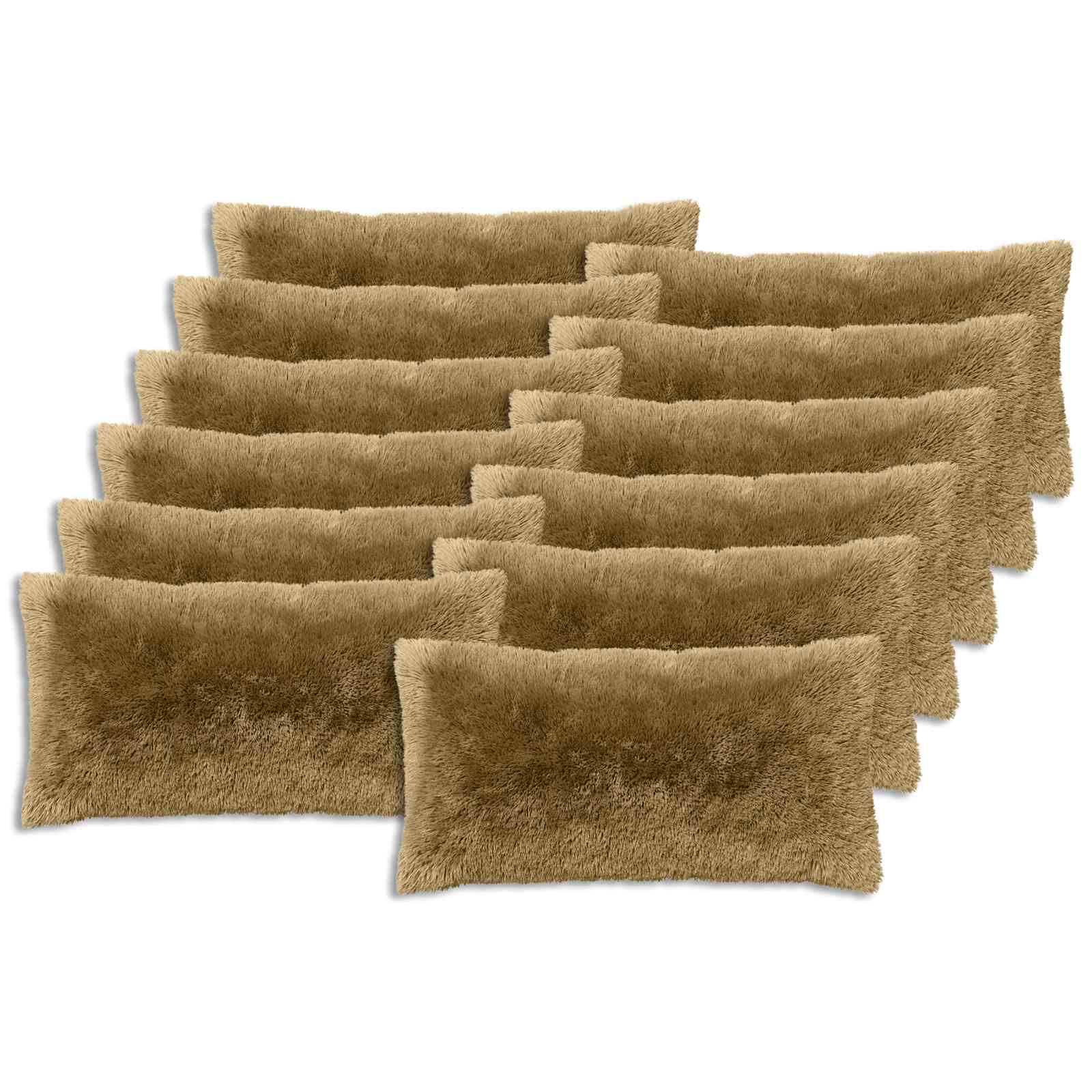 Federa 12 pcs HEERLEN Verde chiaro 40 x 80 cm Fleece PV