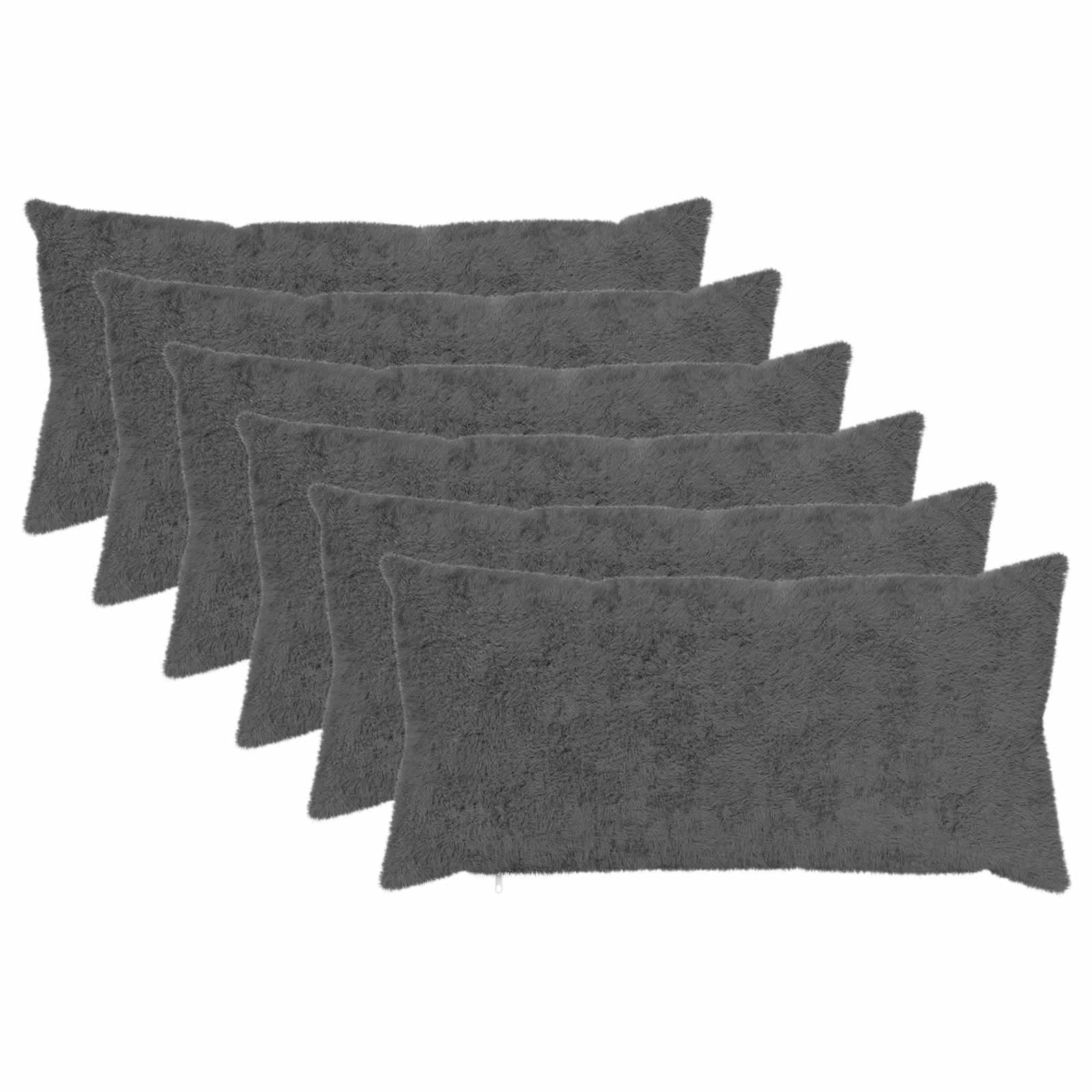 Federa 6 pz HEERLEN Grigio Scuro 40 x 80 cm