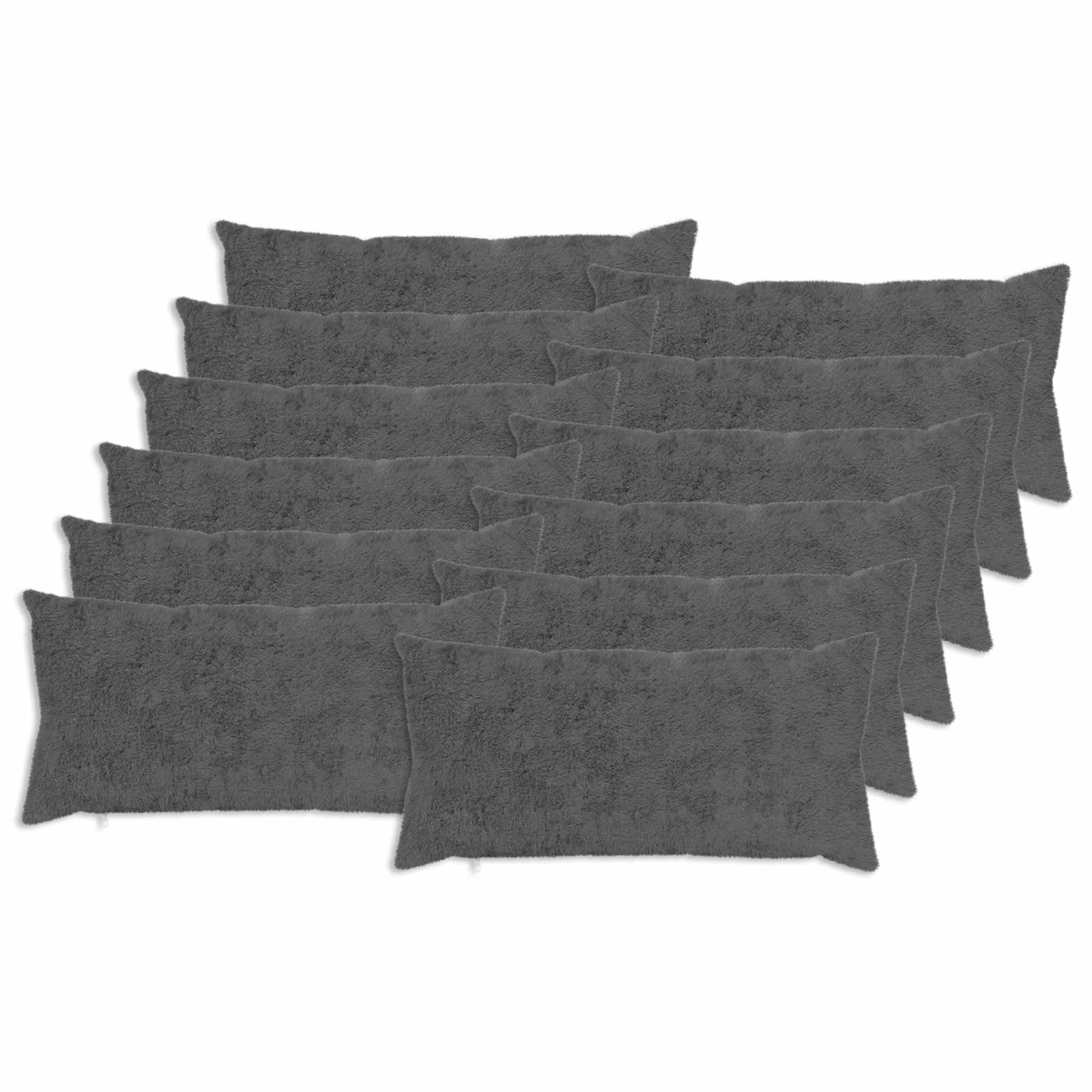 Federa 12 pz HEERLEN Grigio Scuro 40 x 80 cm
