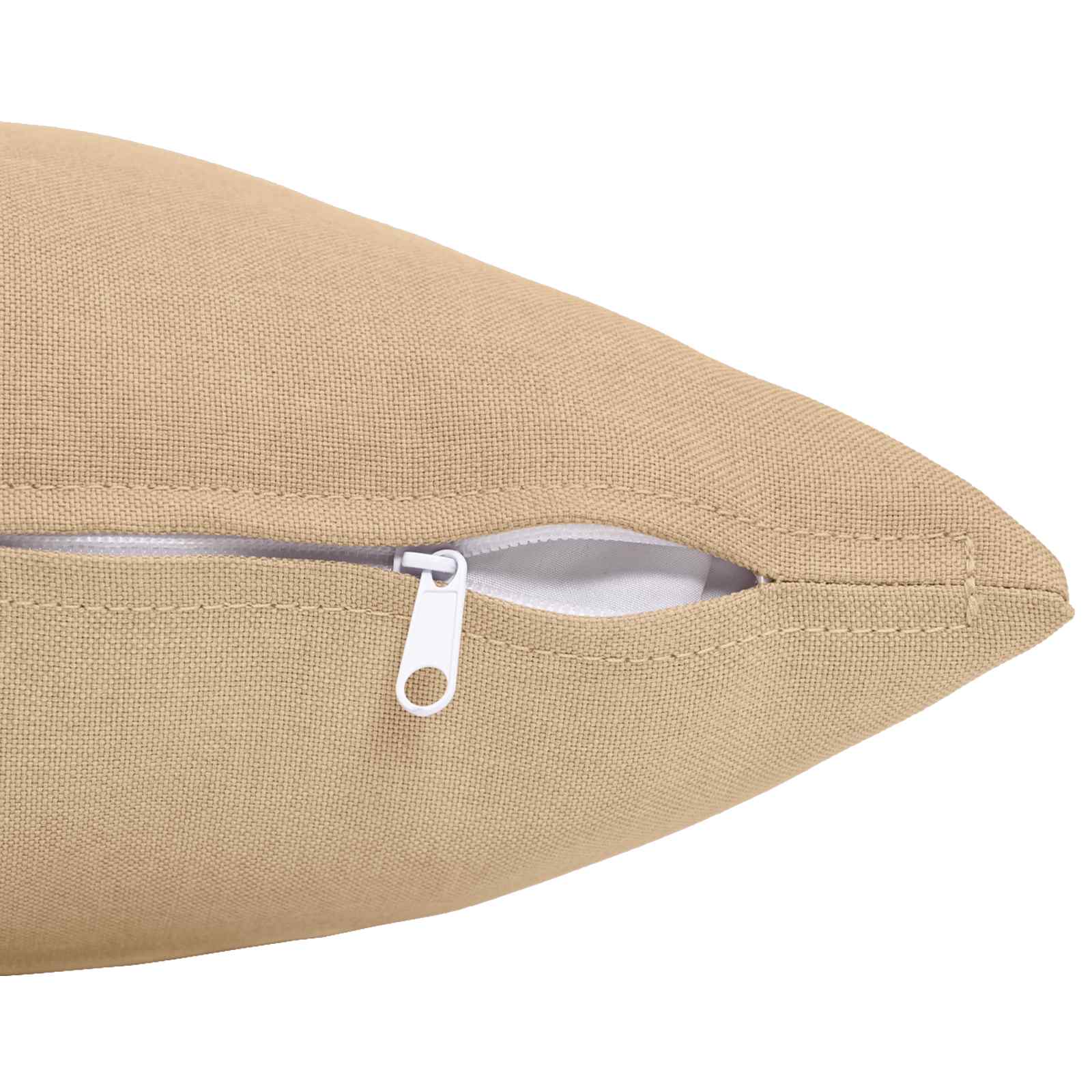 Federa 2 pz HEERLEN Crema 45 x 45 cm Tessuto