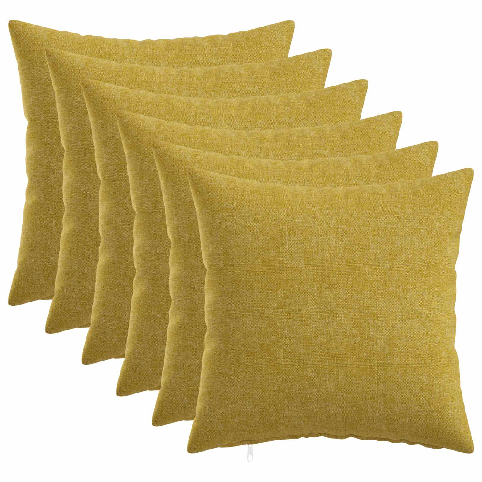 Federa 6 pz HEERLEN Verde chiaro 45 x 45 cm Tessuto