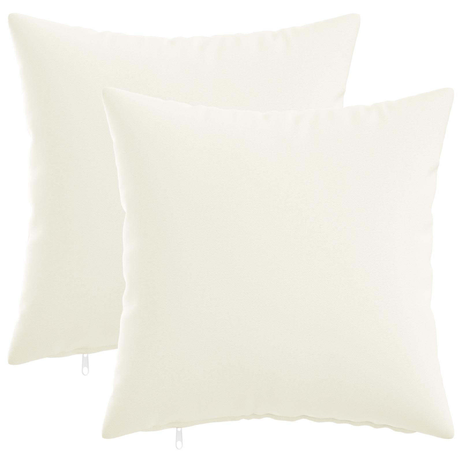 Federa 2 pz HEERLEN Bianco 45 x 45 cm Tessuto