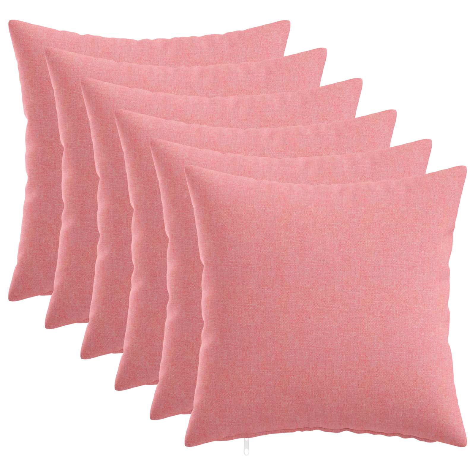 Federa 6 pz HEERLEN Rosa 45 x 45 cm Tessuto