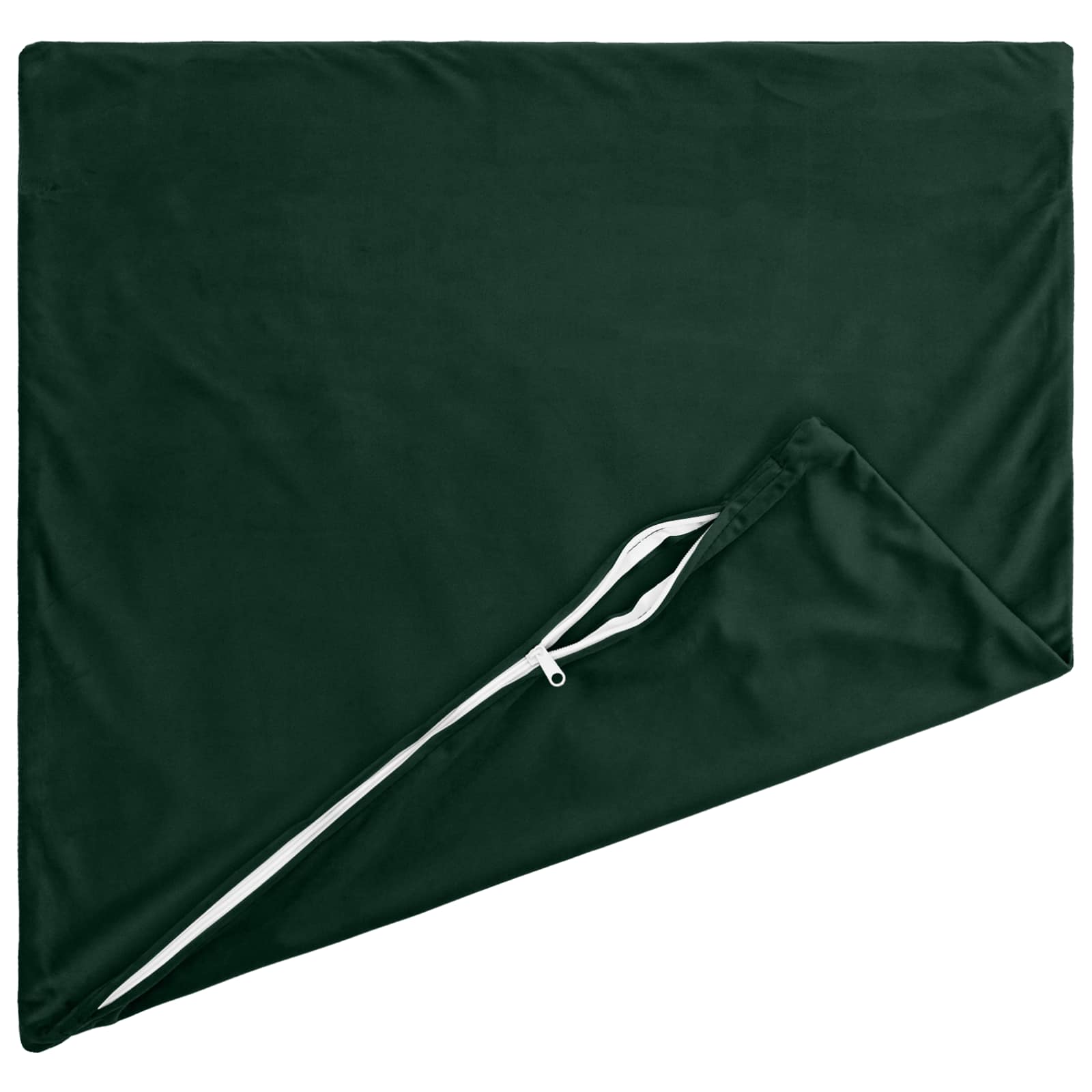Federa 6 pcs HEERLEN Verde Scuro 45 x 45 cm Velluto