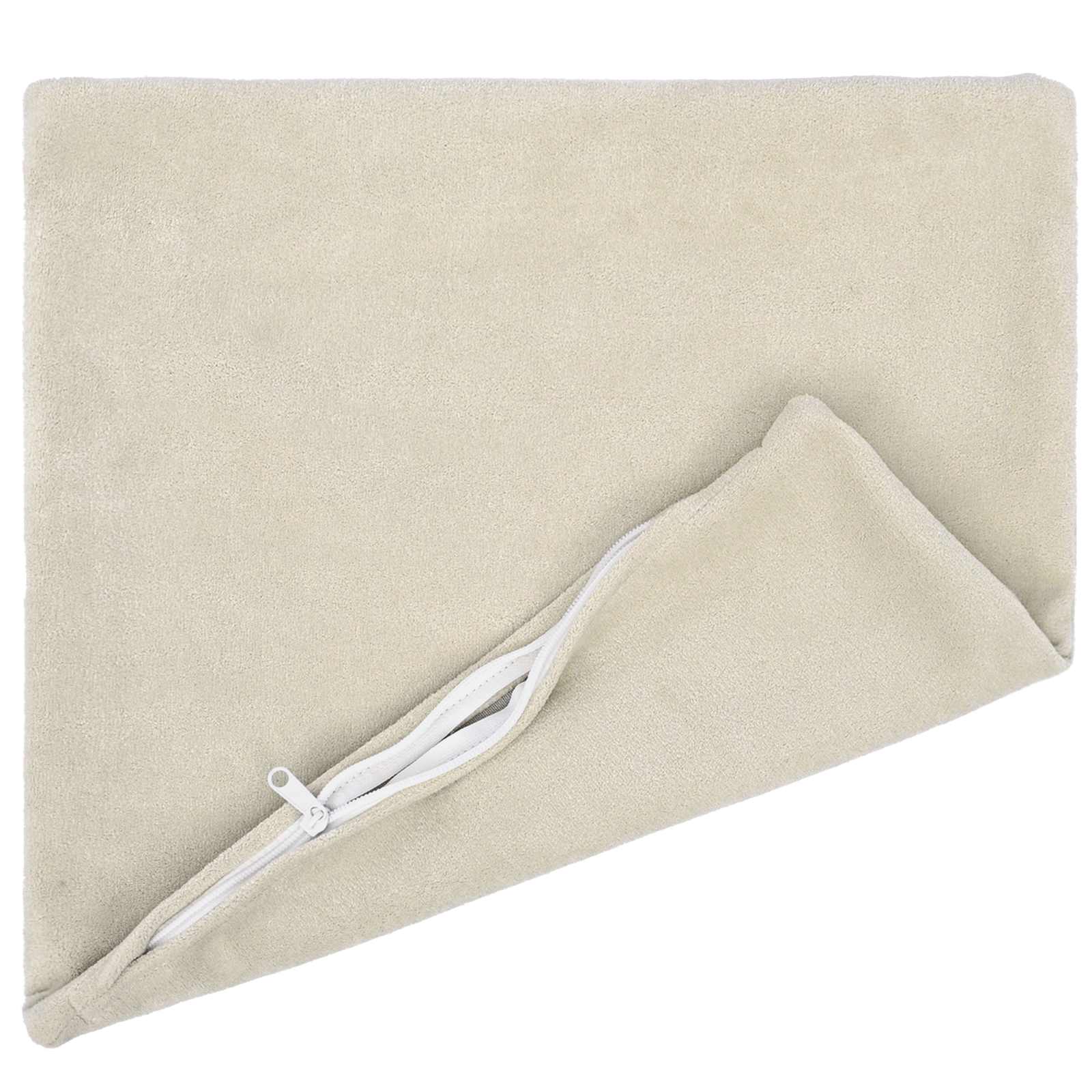 Federa 12 pcs HEERLEN Crema 45 x 45 cm Fleece in microfibra