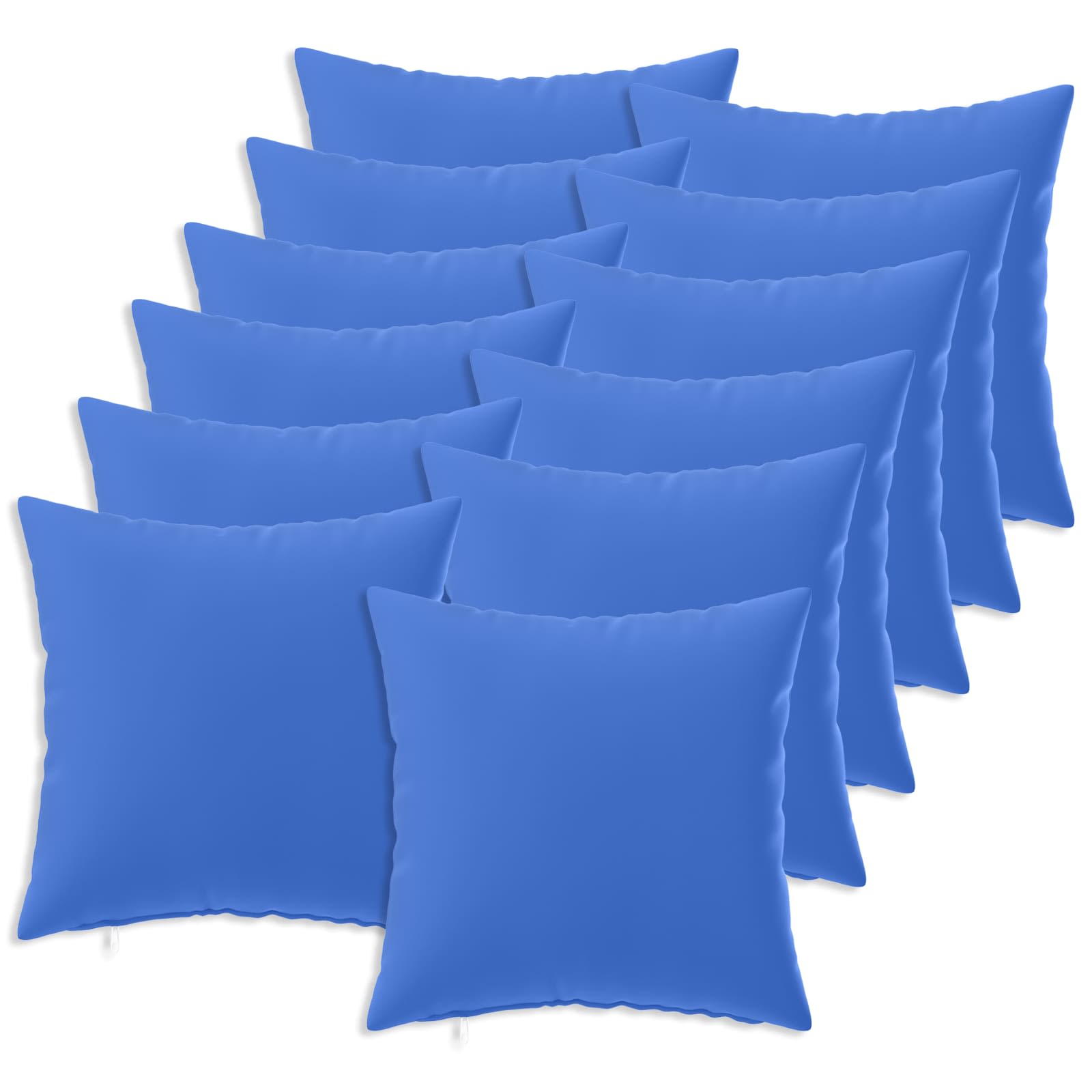 Federa 12 pcs HEERLEN Blu Reale 45 x 45 cm Poliestere