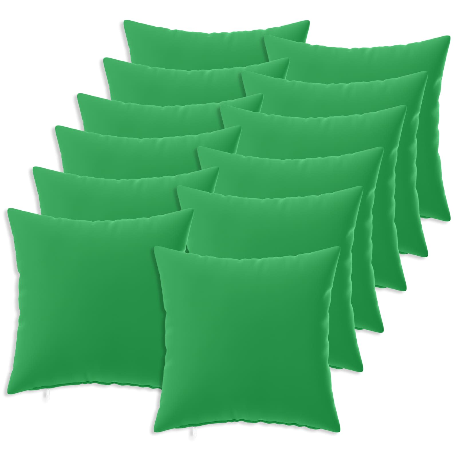 Federa 12 pcs HEERLEN Verde 45 x 45 cm Poliestere