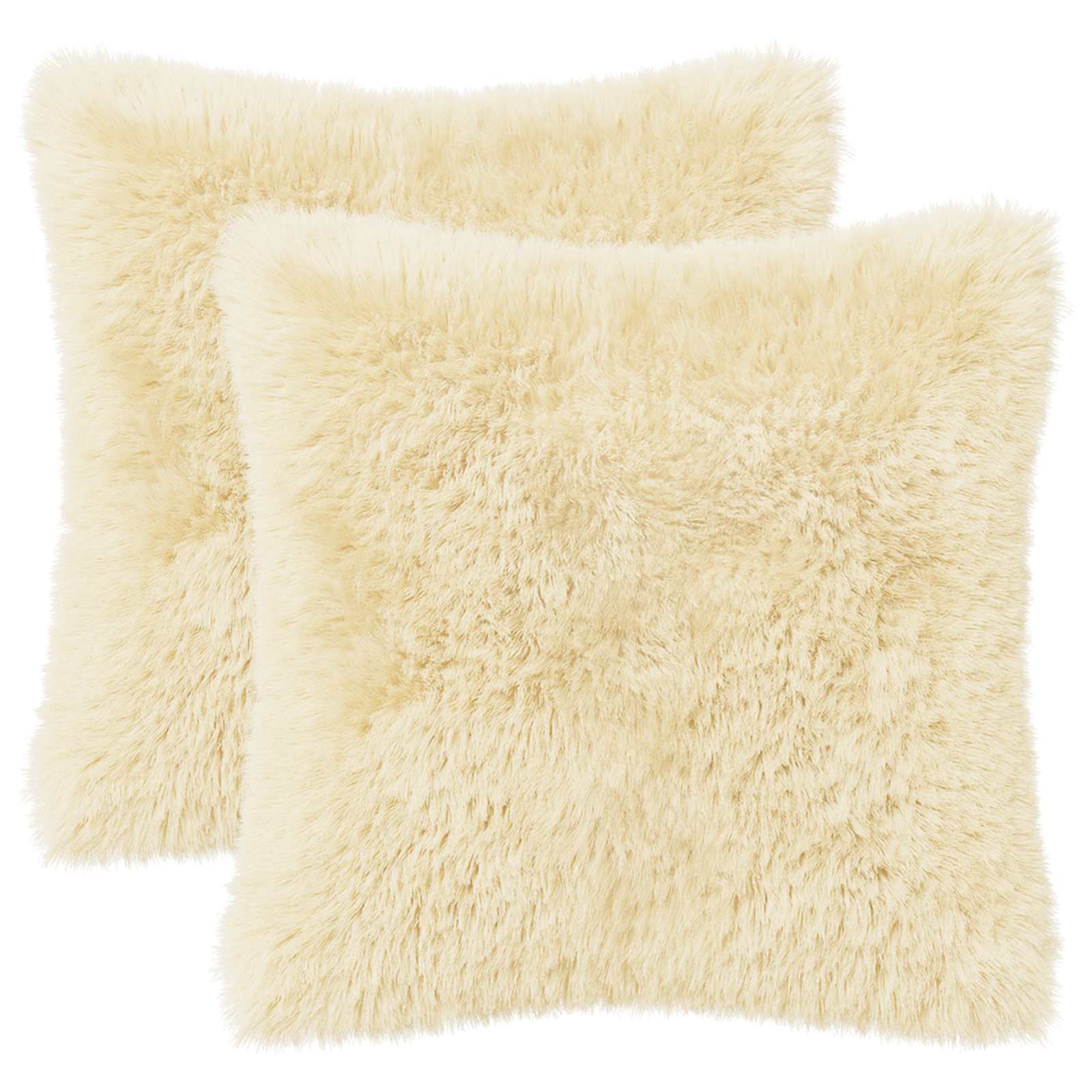 Federa 2 pcs HEERLEN Crema 45 x 45 cm Fleece PV